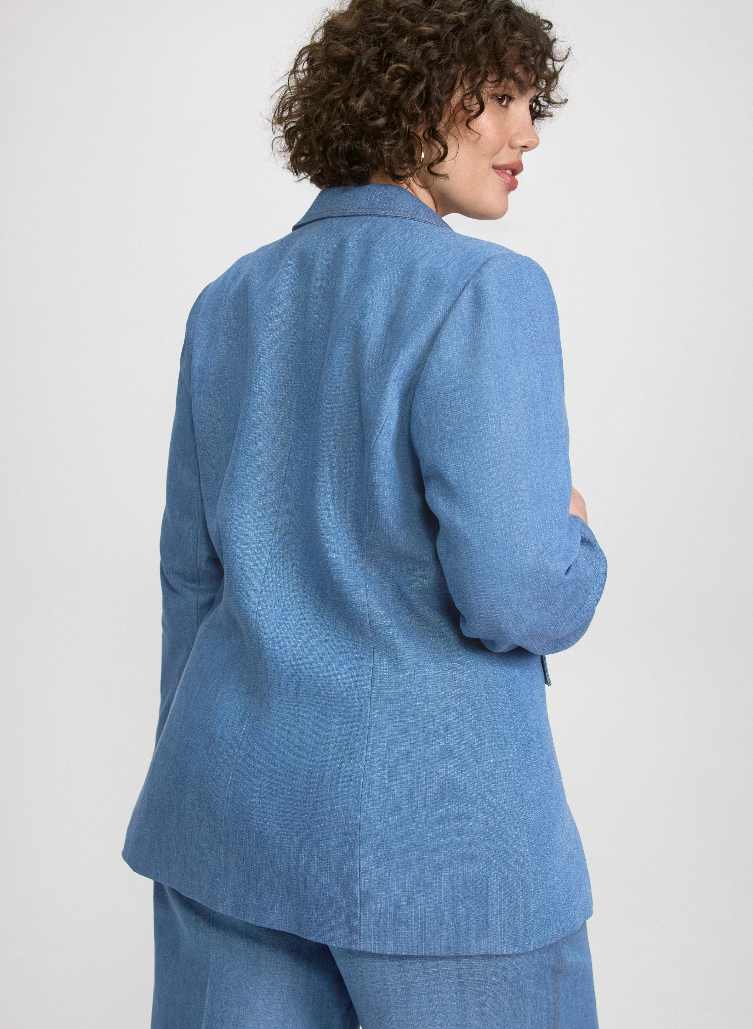 Lyocell Denim Blazer - Image 5