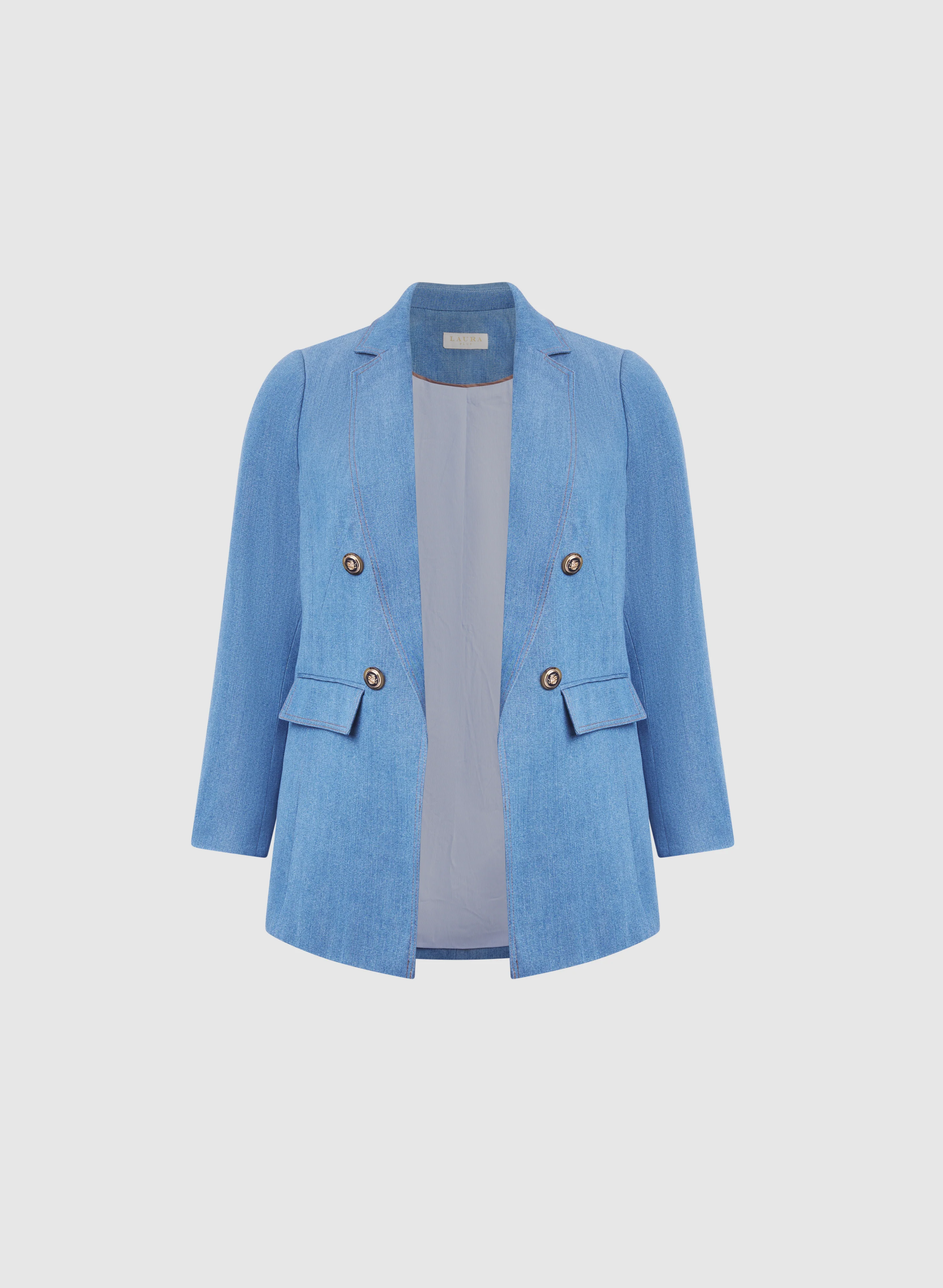 Lyocell Denim Blazer - Image 7