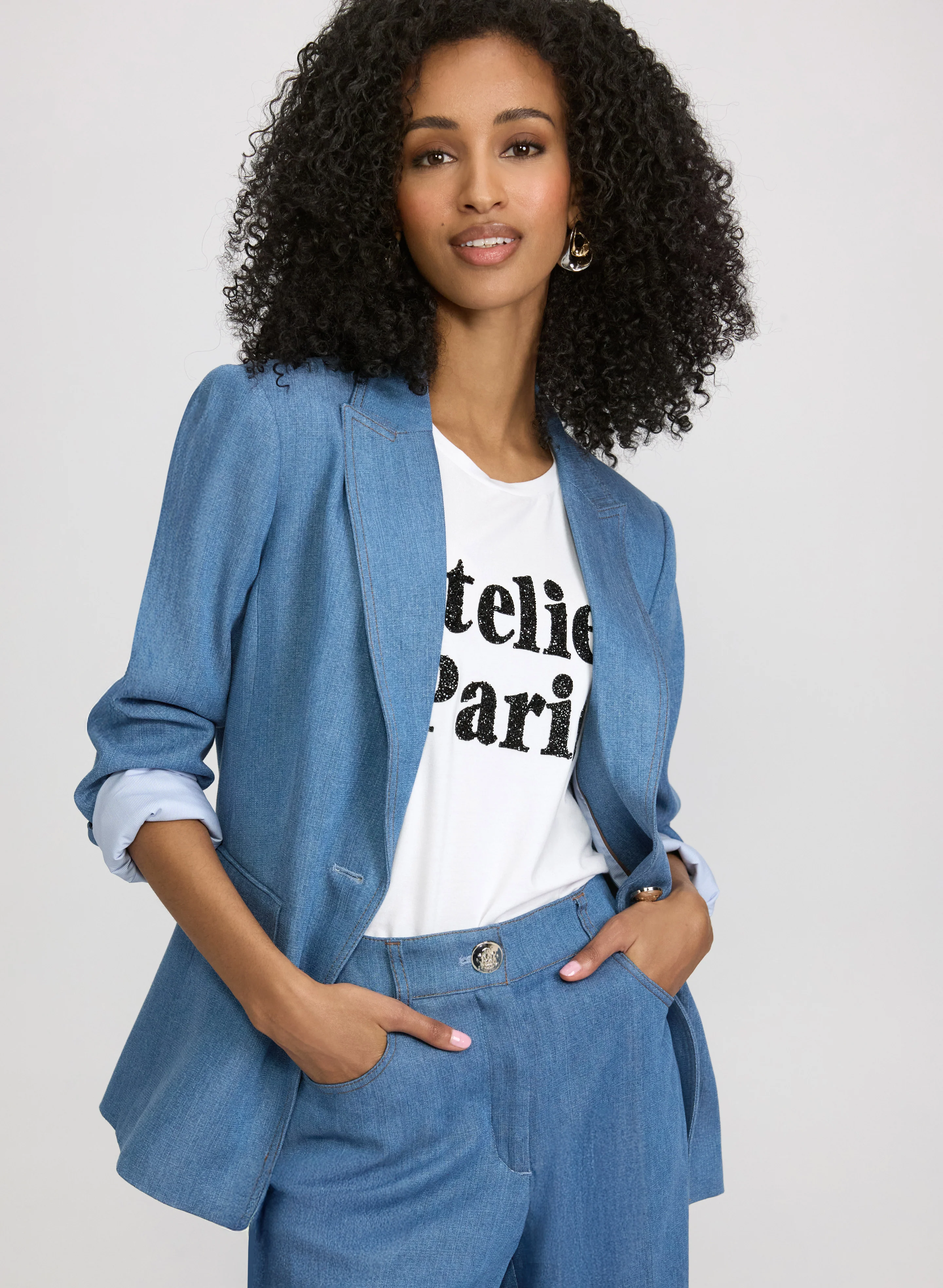 Lyocell-Denim Blazer