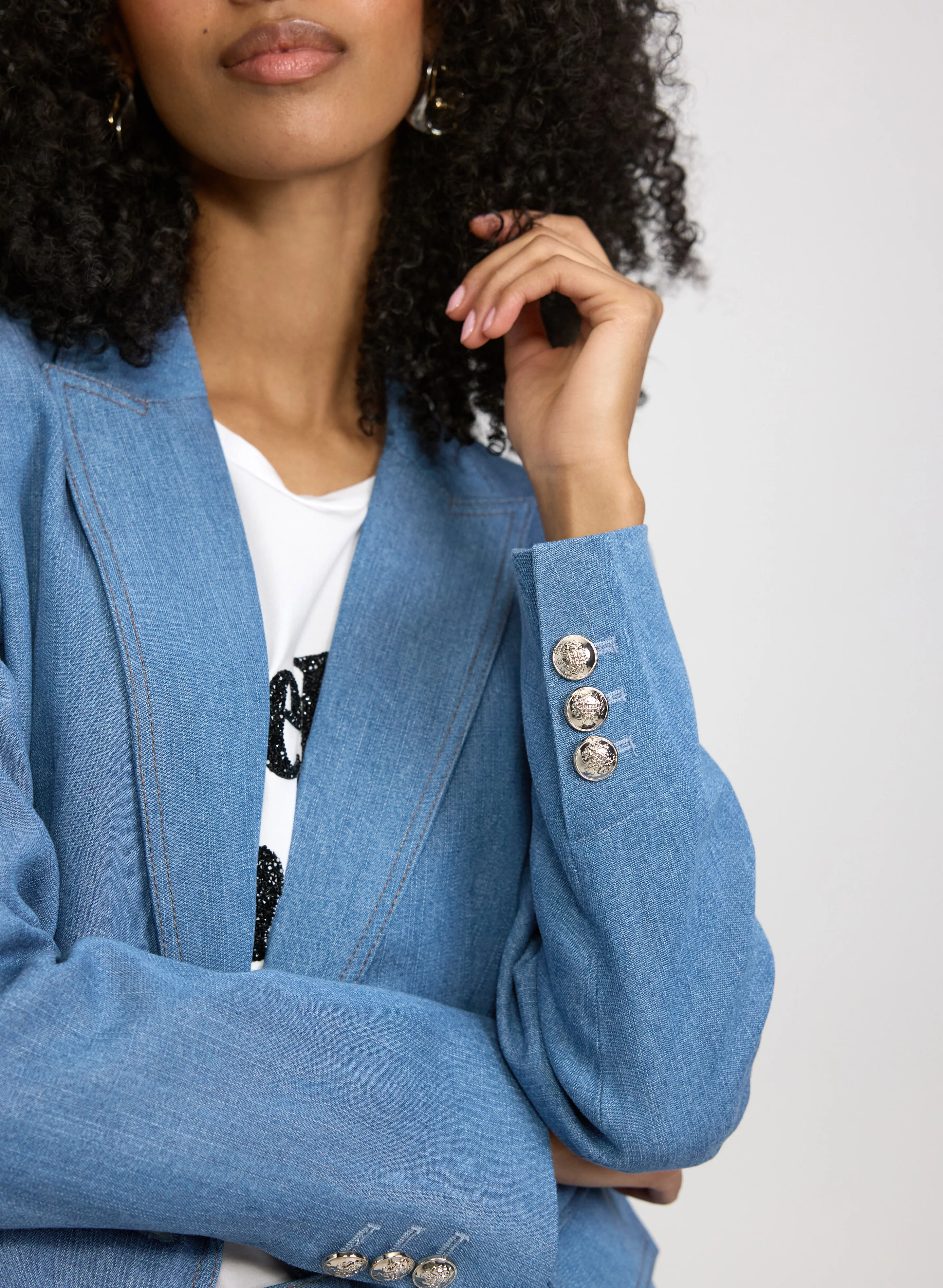 Lyocell-Denim Blazer - Image 5