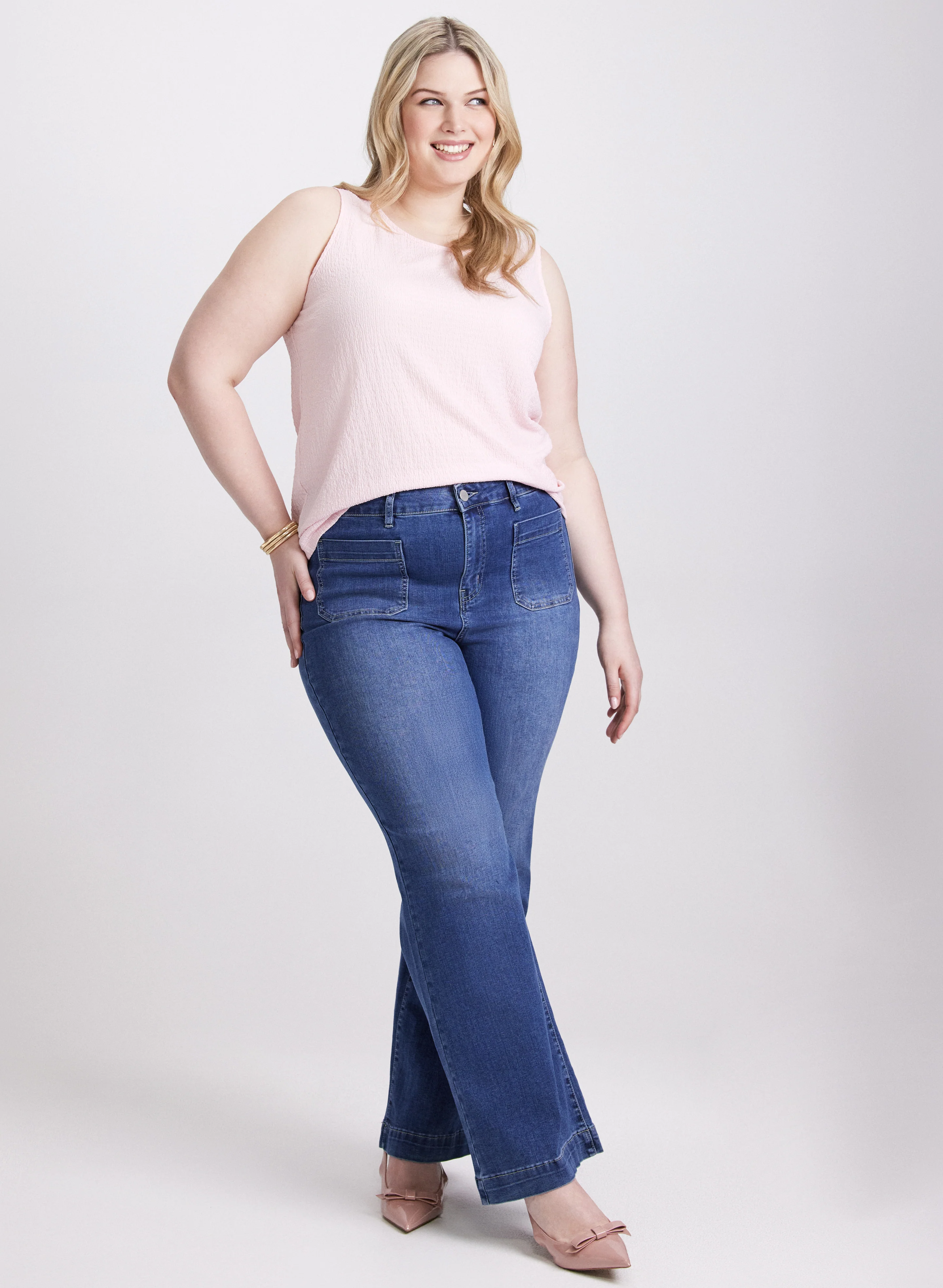 Sleeveless Textured Top - Image 3