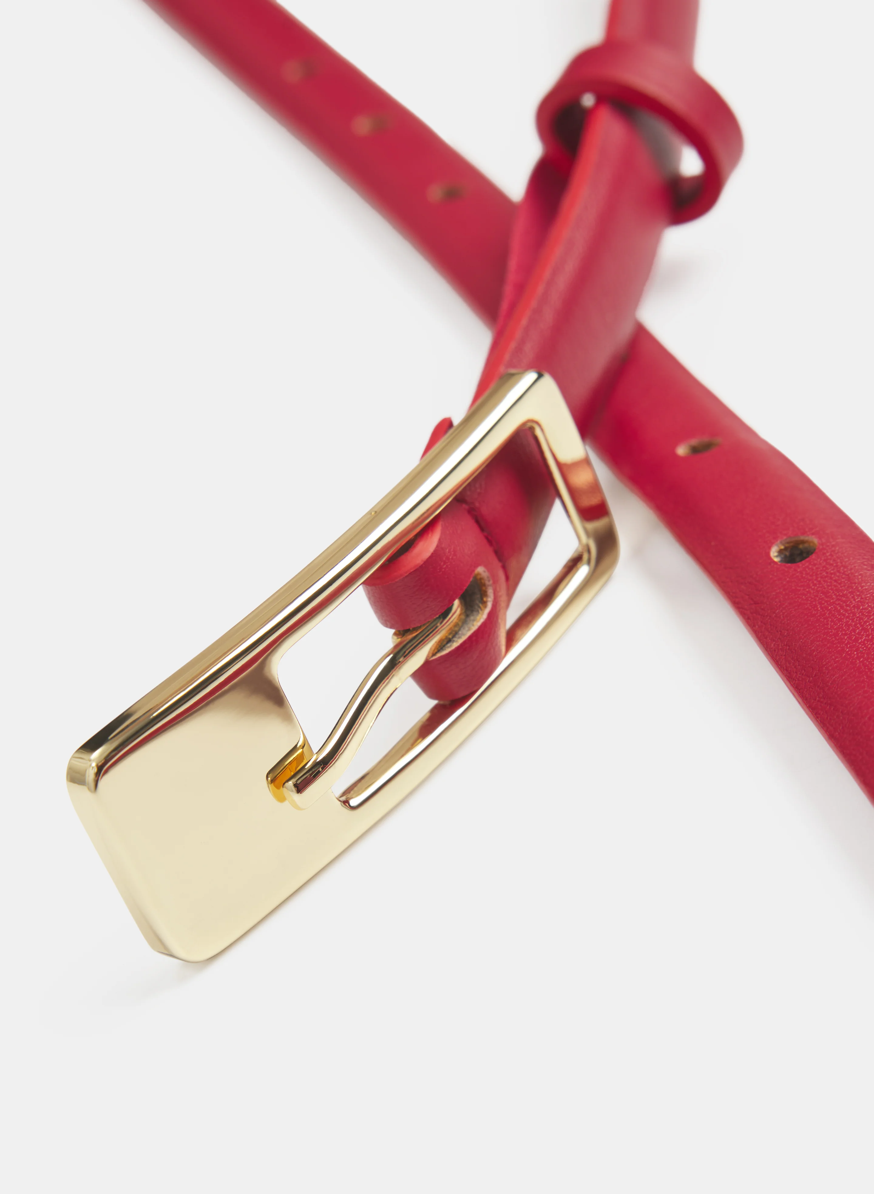 Thin Vegan Leather Belt - Image 2