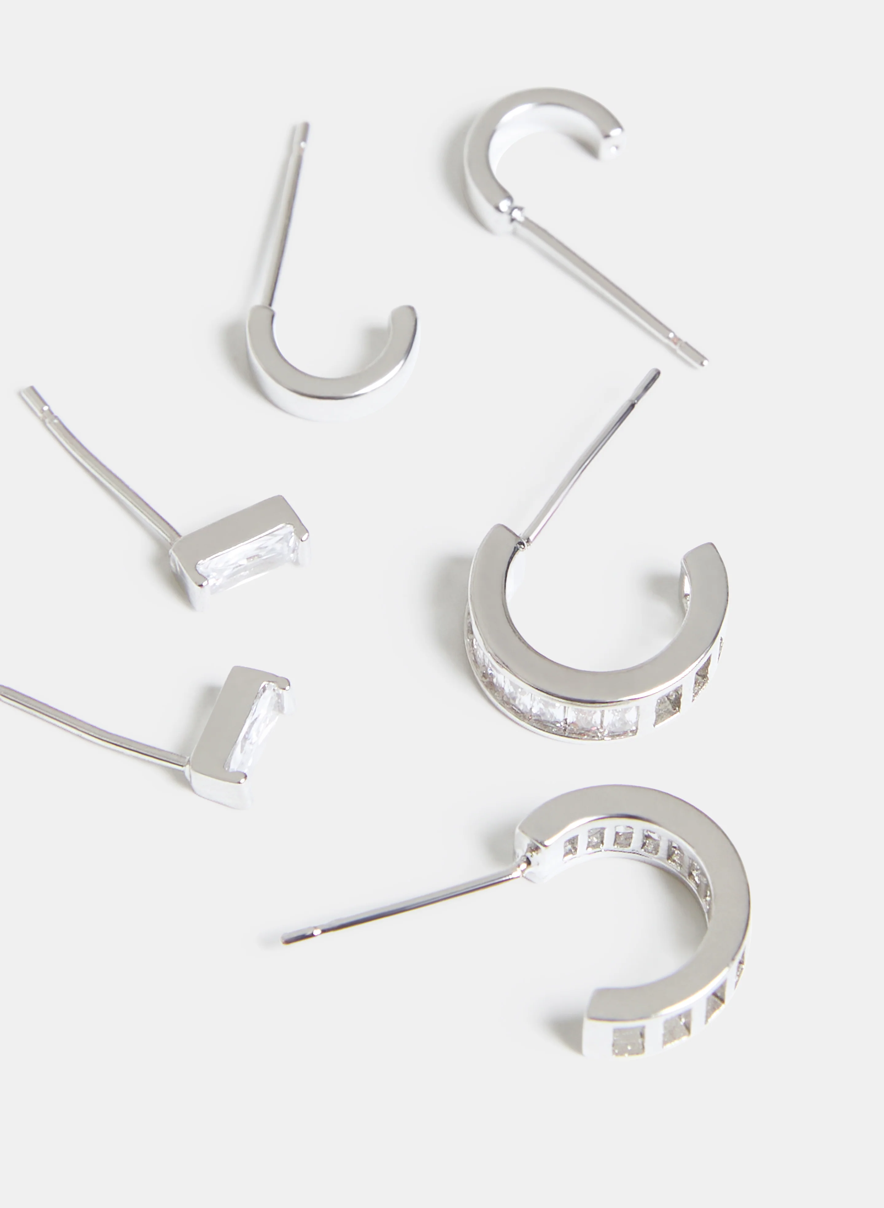 Three-Piece Stud Earrings Set - Image 3