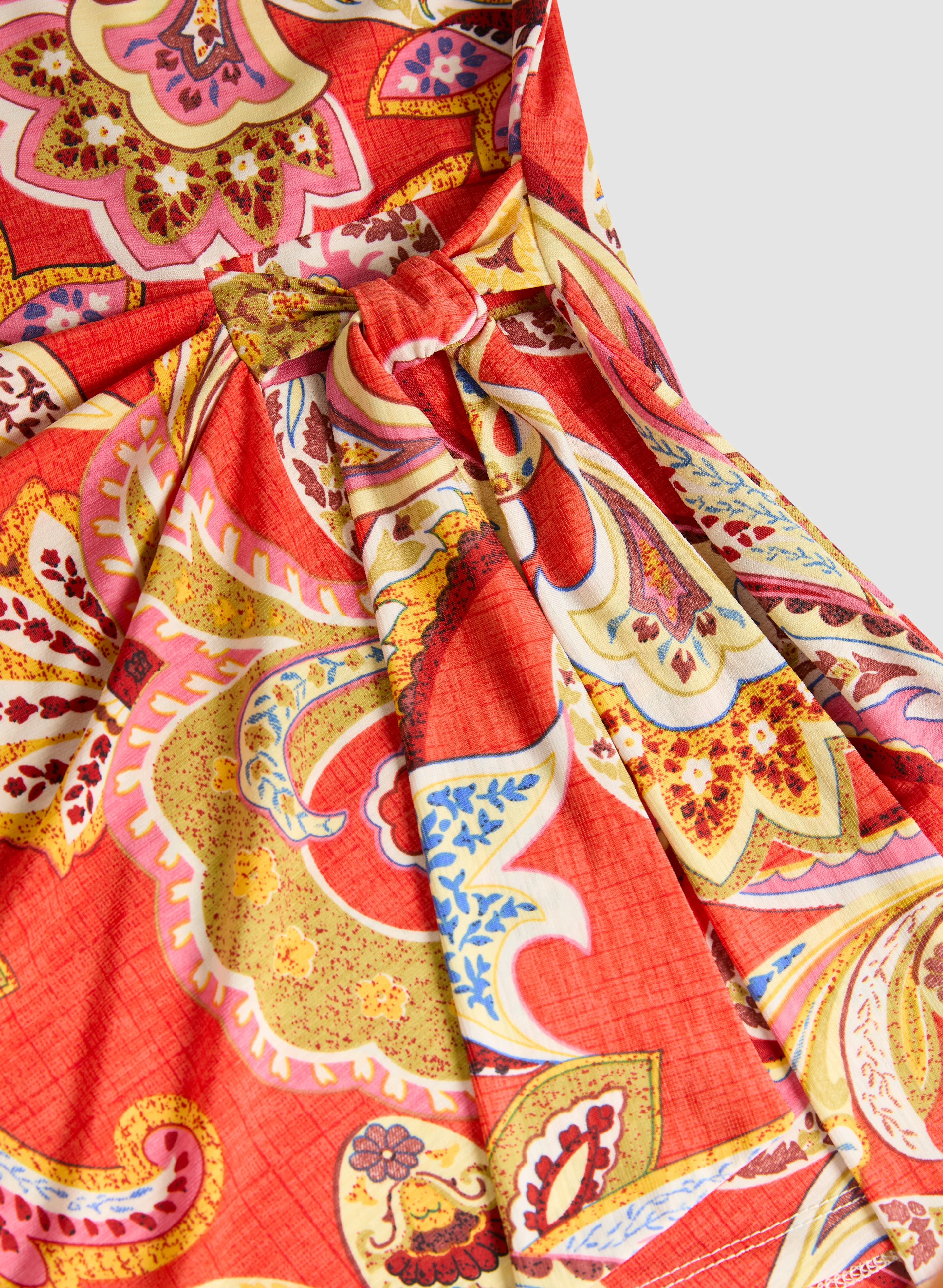 Tie Detail Paisley Top - Image 7