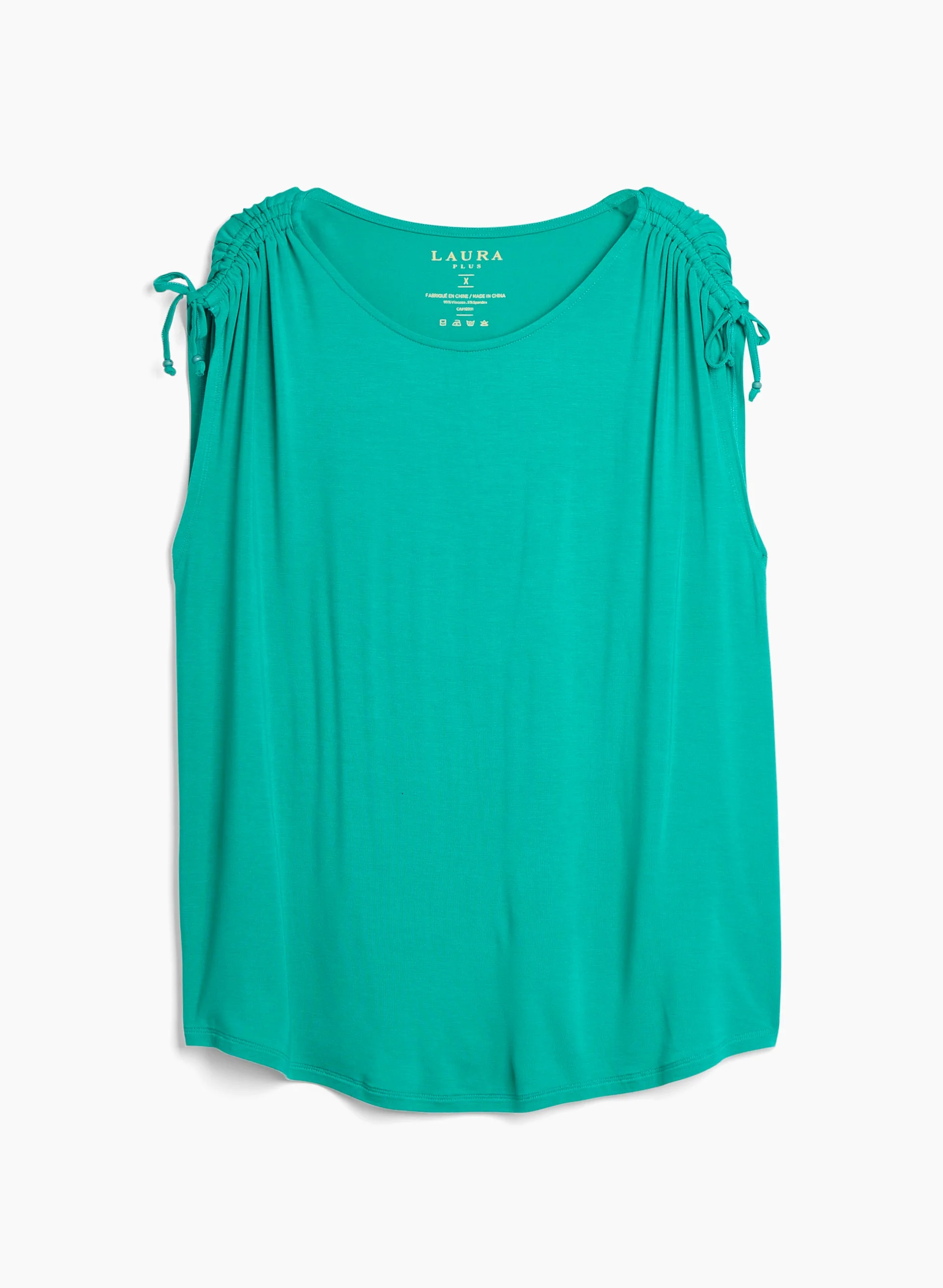 Tie Detail Scoop Neck Top - Image 5
