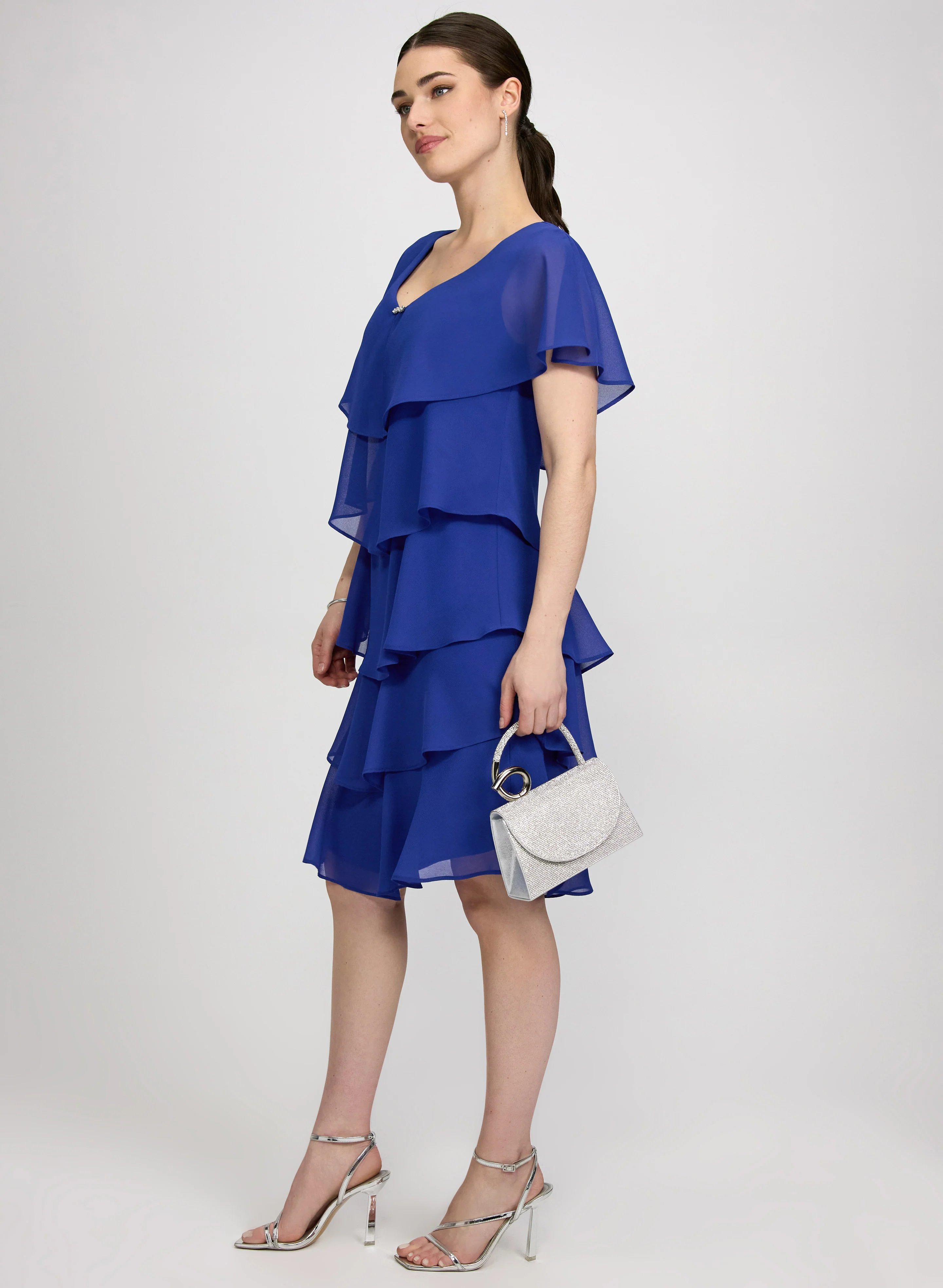 Tiered Capelet Dress - Image 2