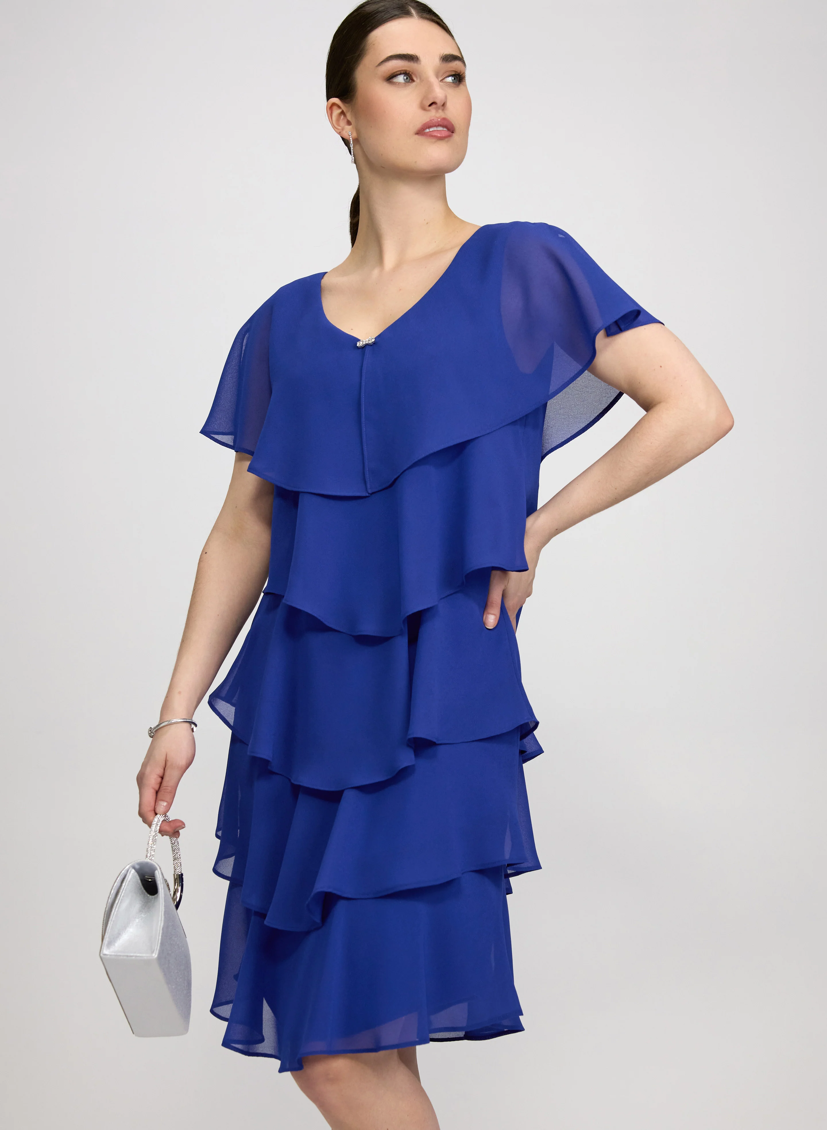 Tiered Capelet Dress - Image 4