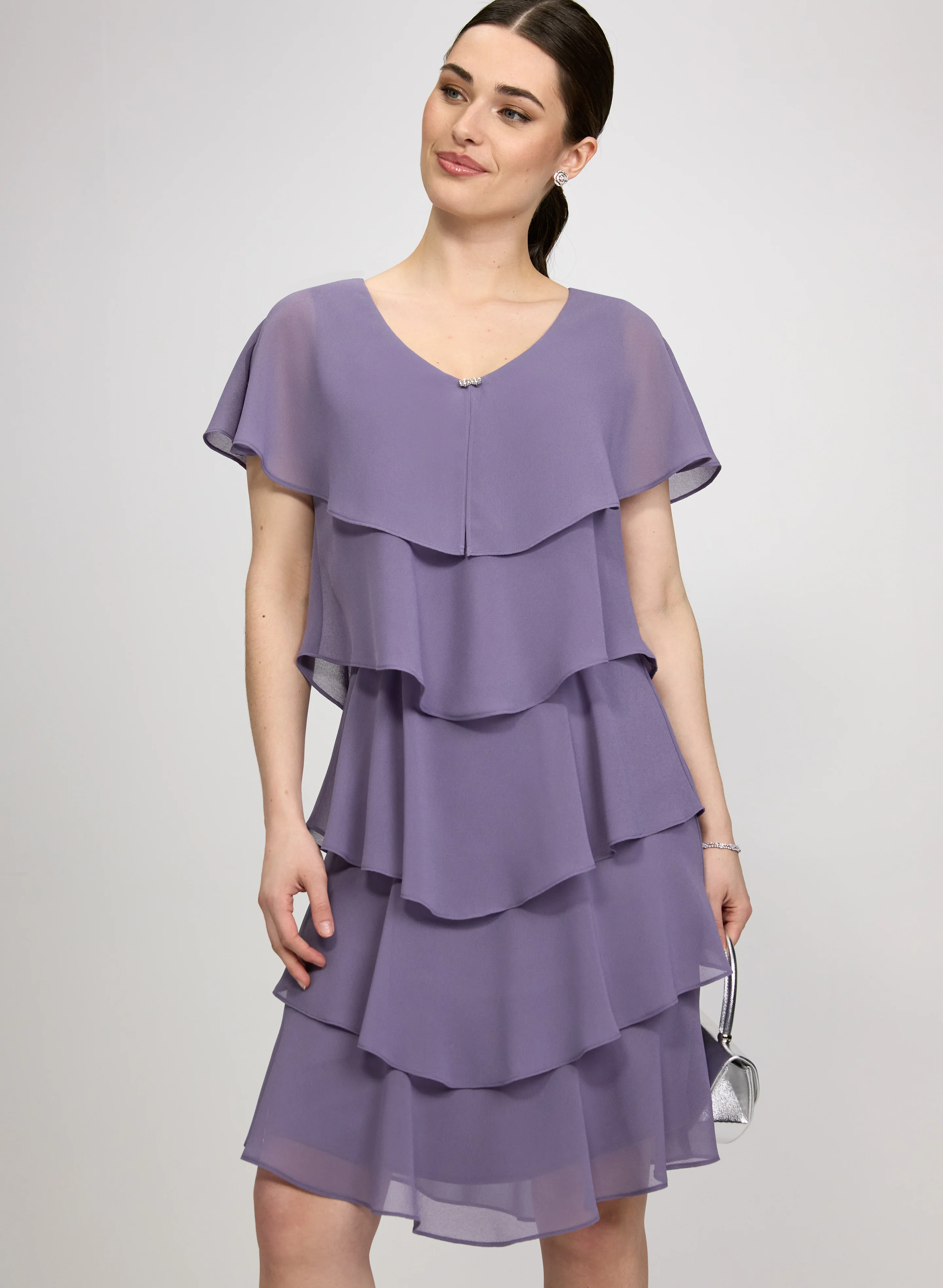 Tiered Capelet Dress - Image 4