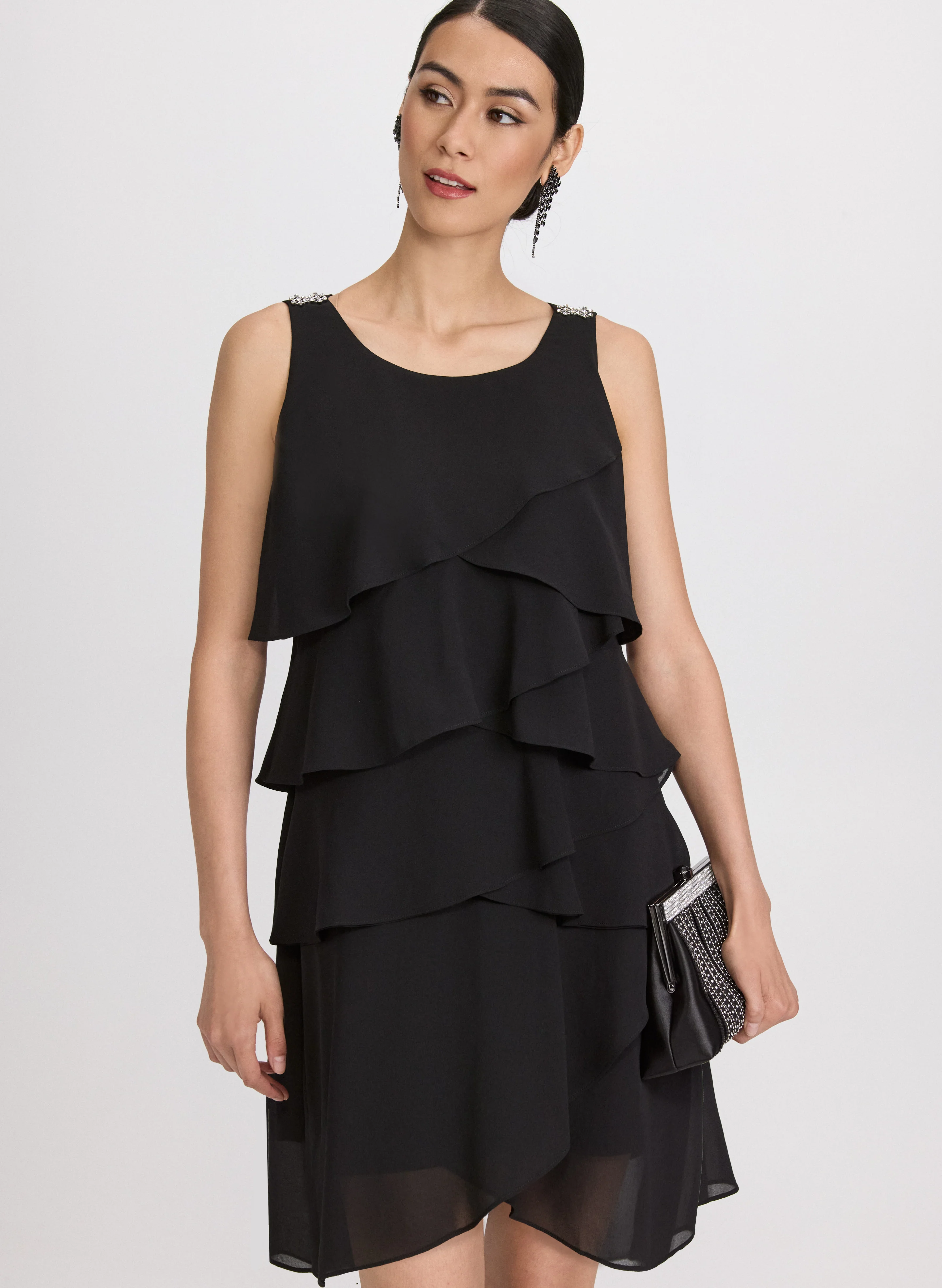 Tiered Chiffon Dress - Image 4