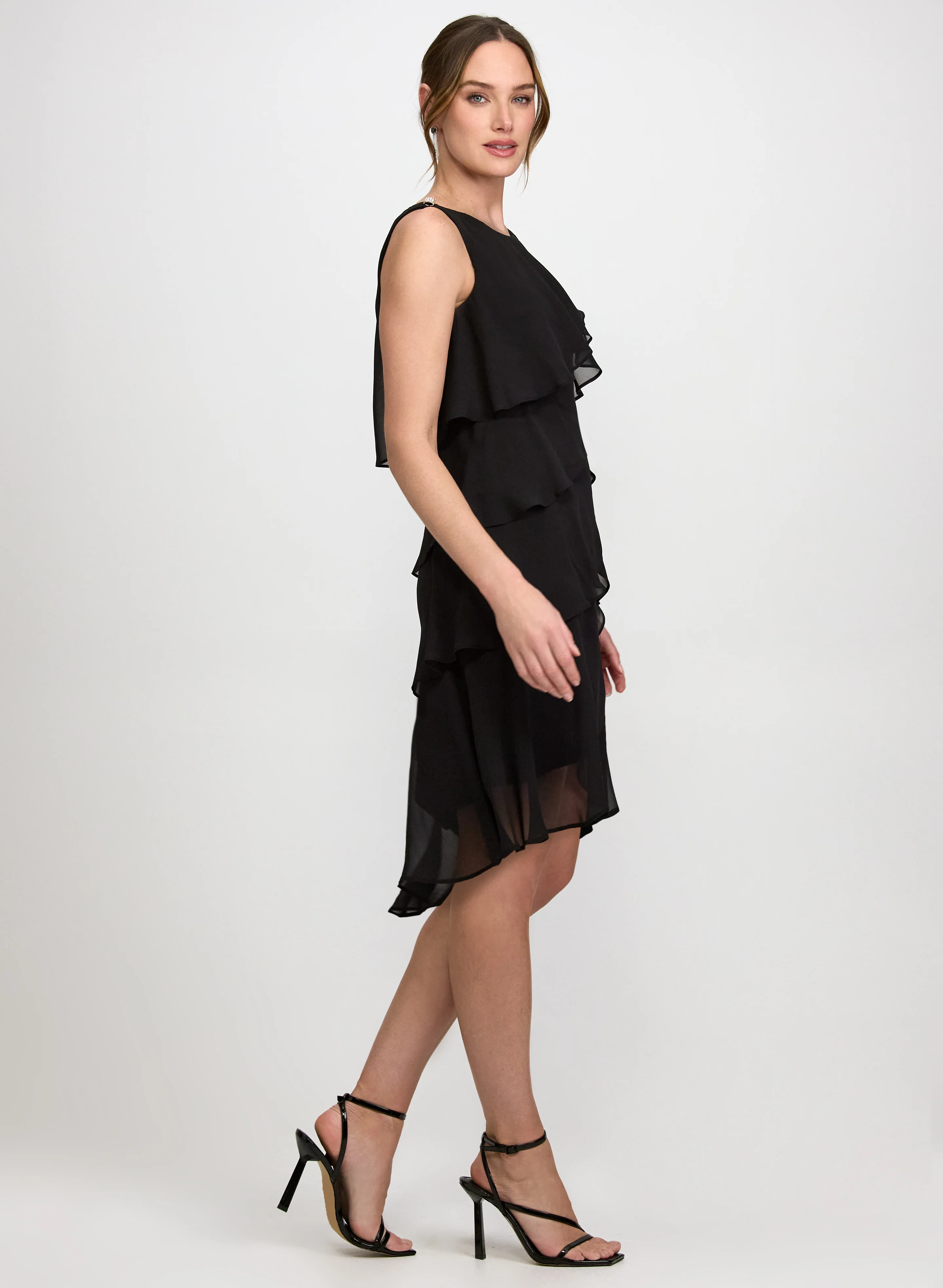 Tiered Chiffon Dress - Image 3