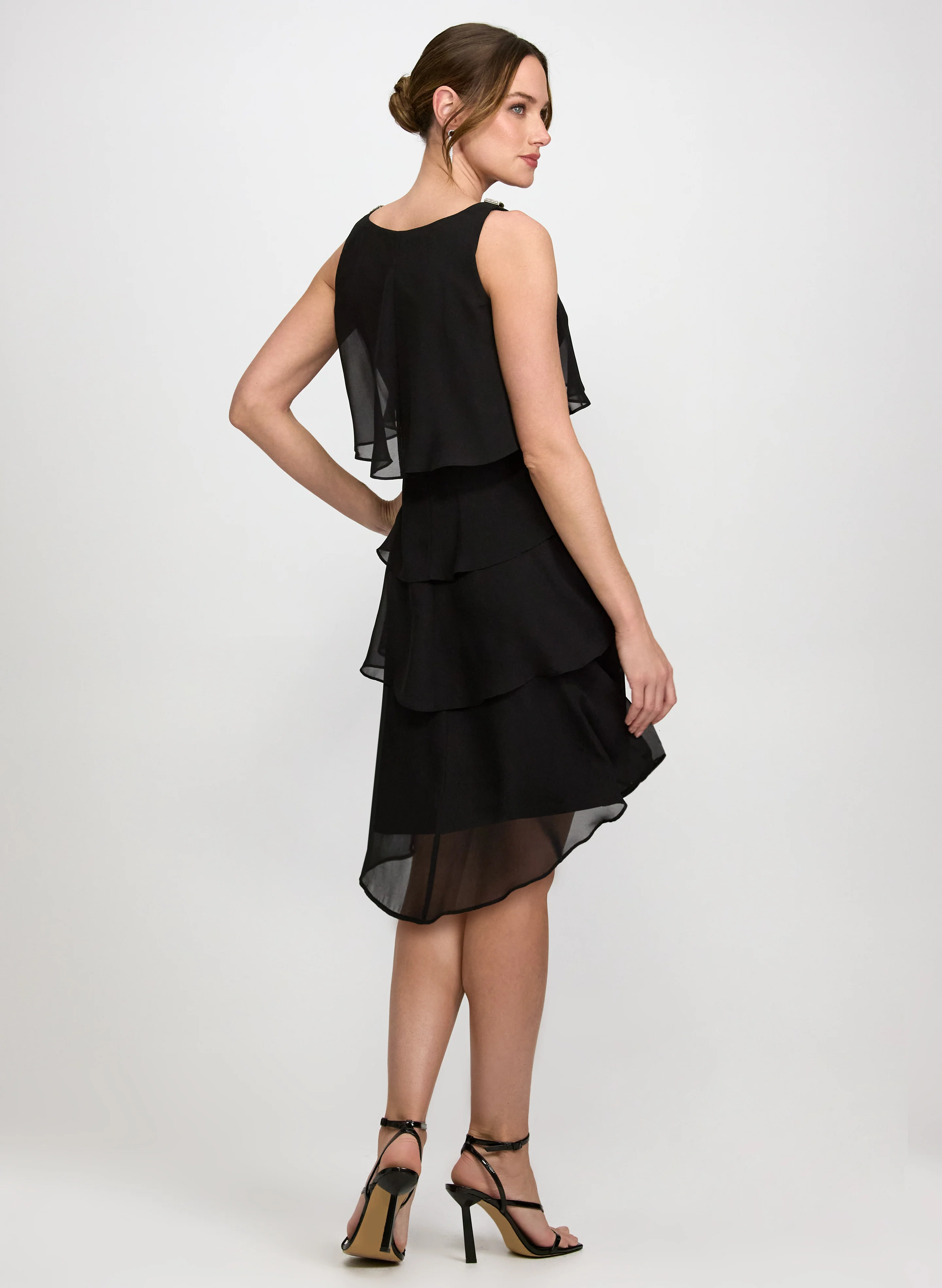 Tiered Chiffon Dress - Image 4