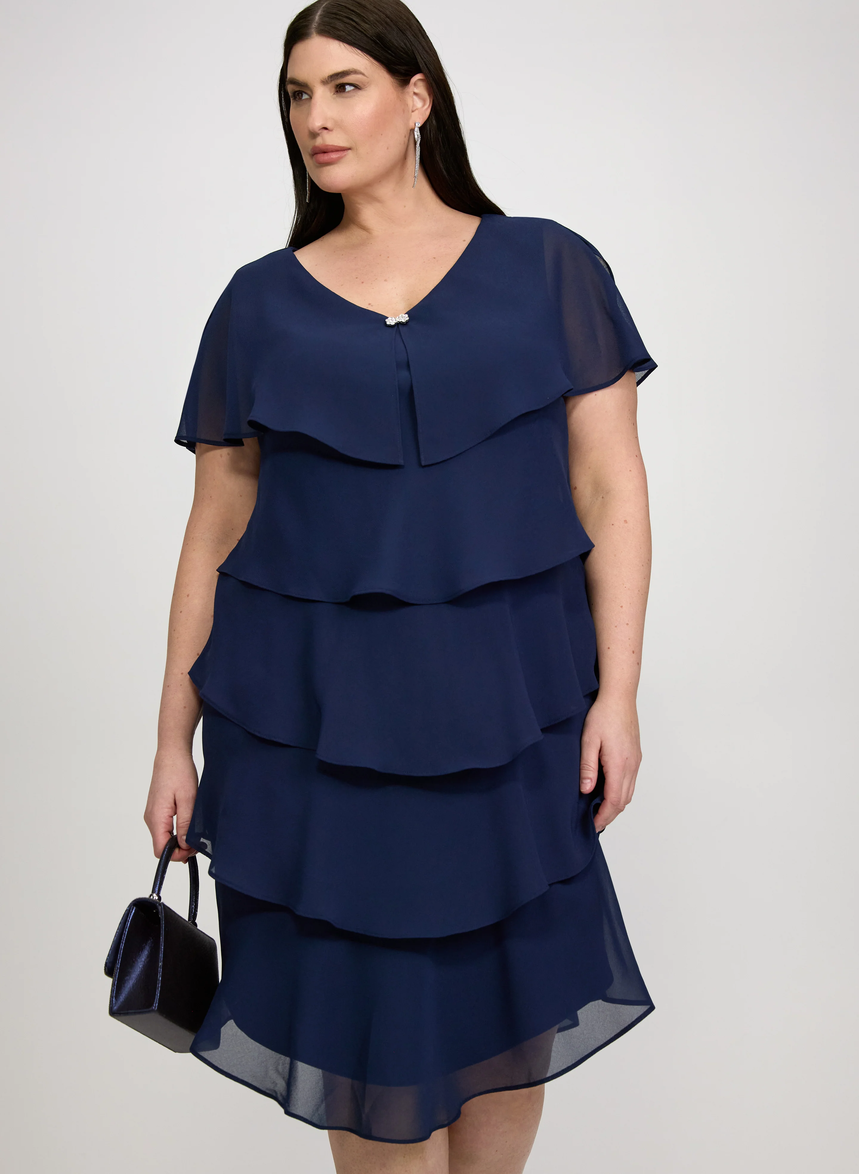 Tiered Chiffon Dress - Image 4