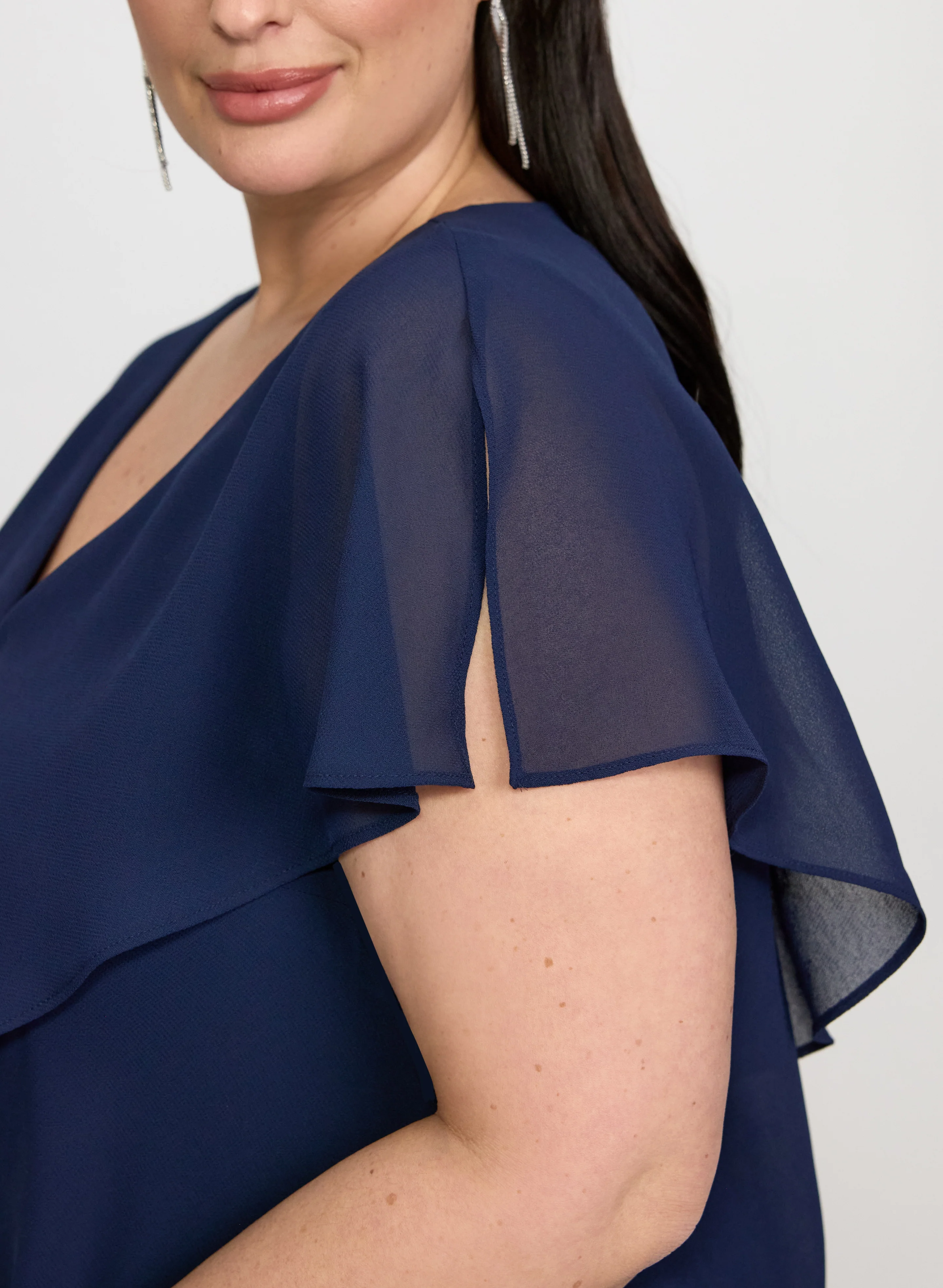 Tiered Chiffon Dress - Image 5