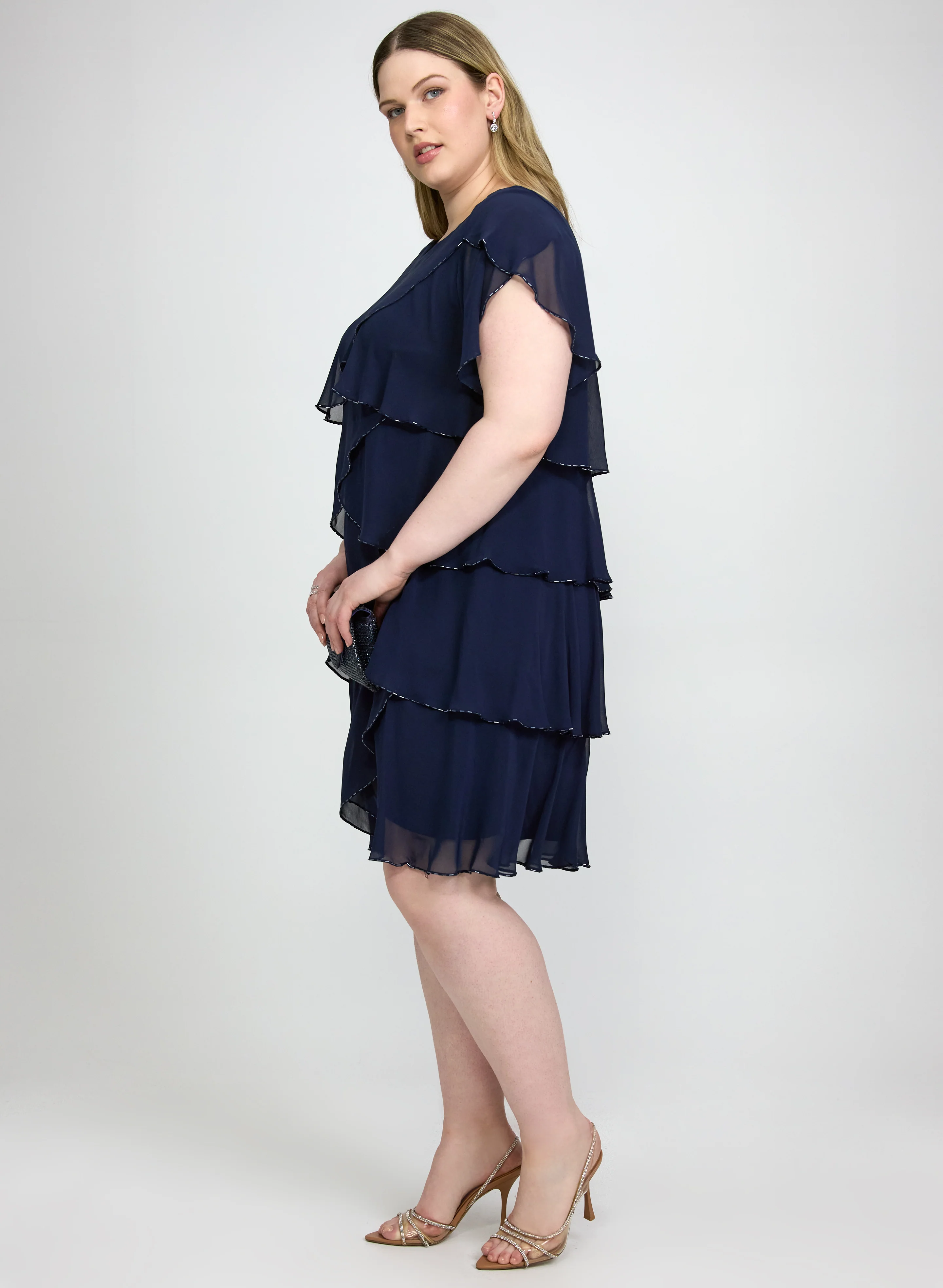Tiered Chiffon Dress - Image 3