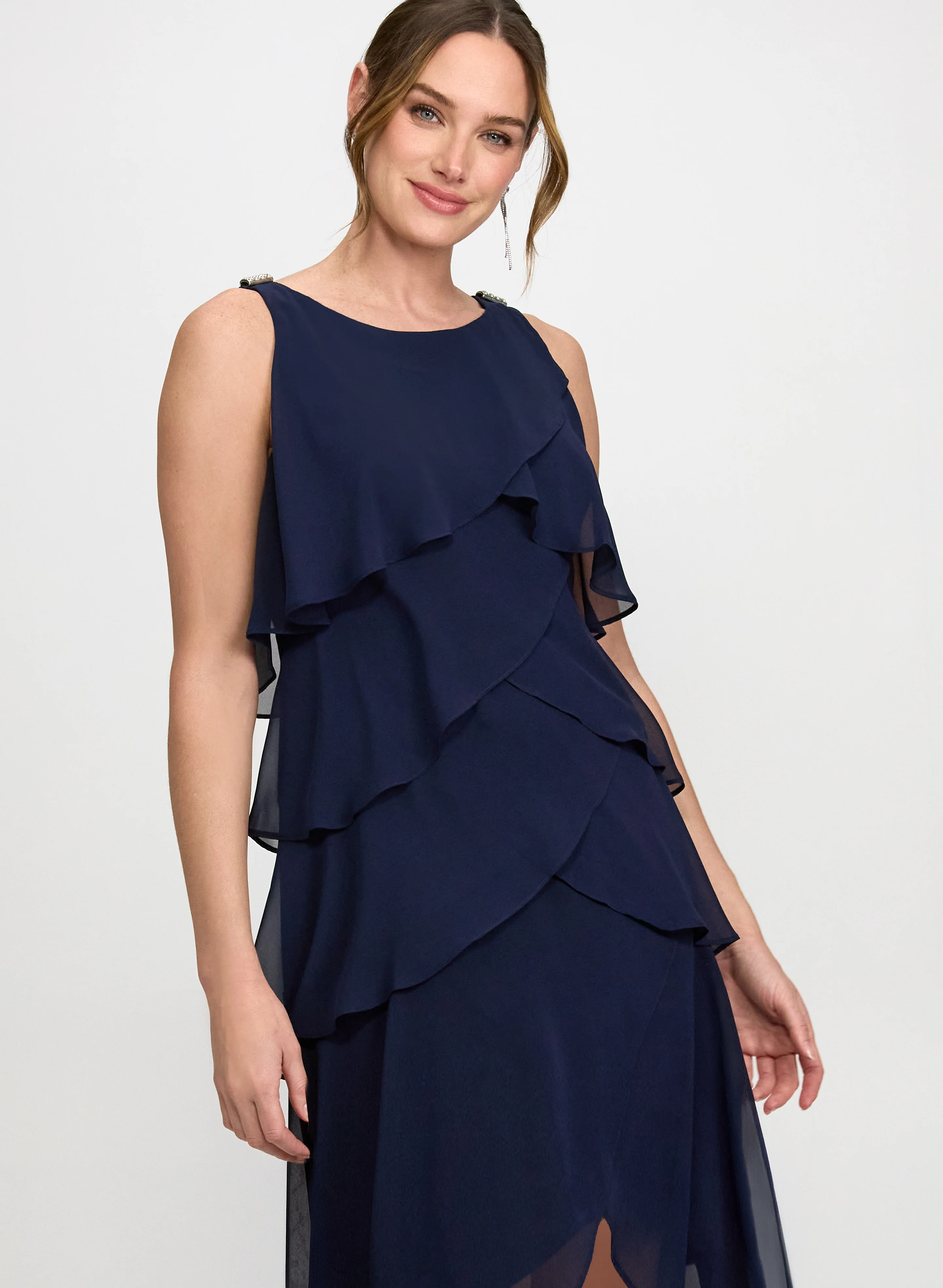 Tiered Chiffon Dress - Image 4