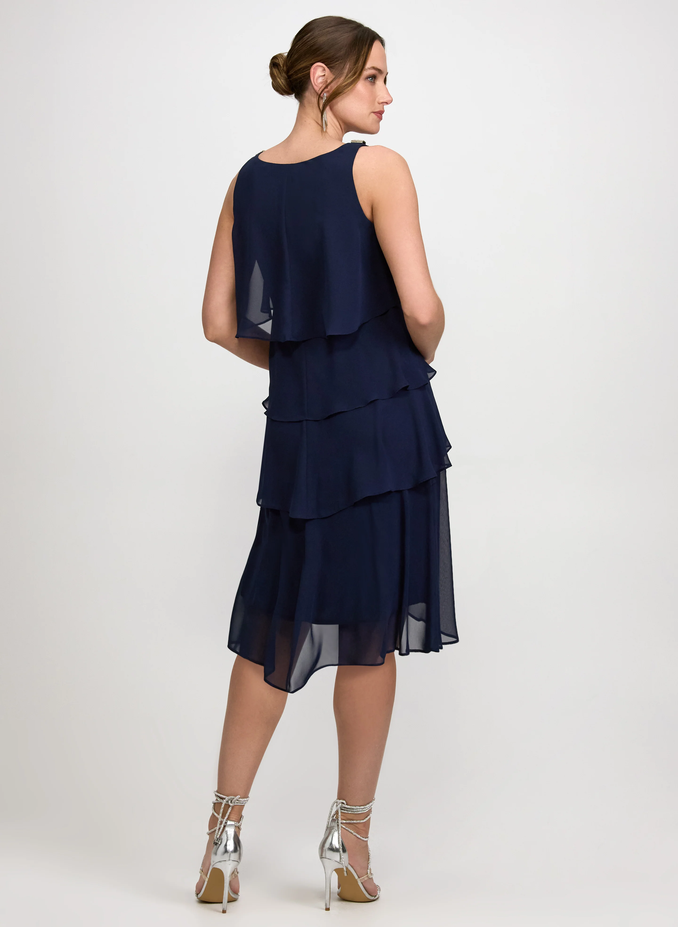 Tiered Chiffon Dress - Image 5