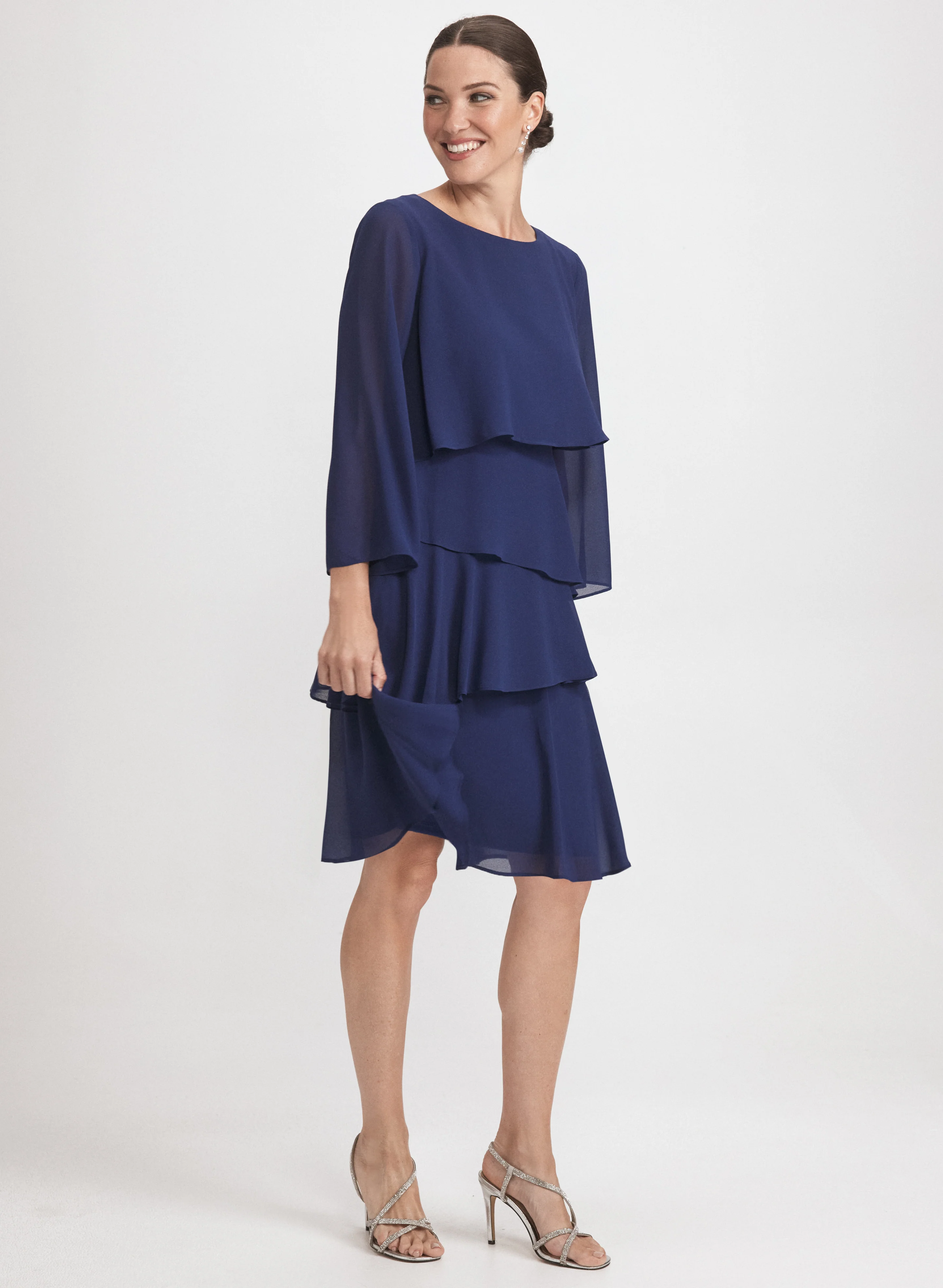 Tiered Chiffon Dress - Image 3