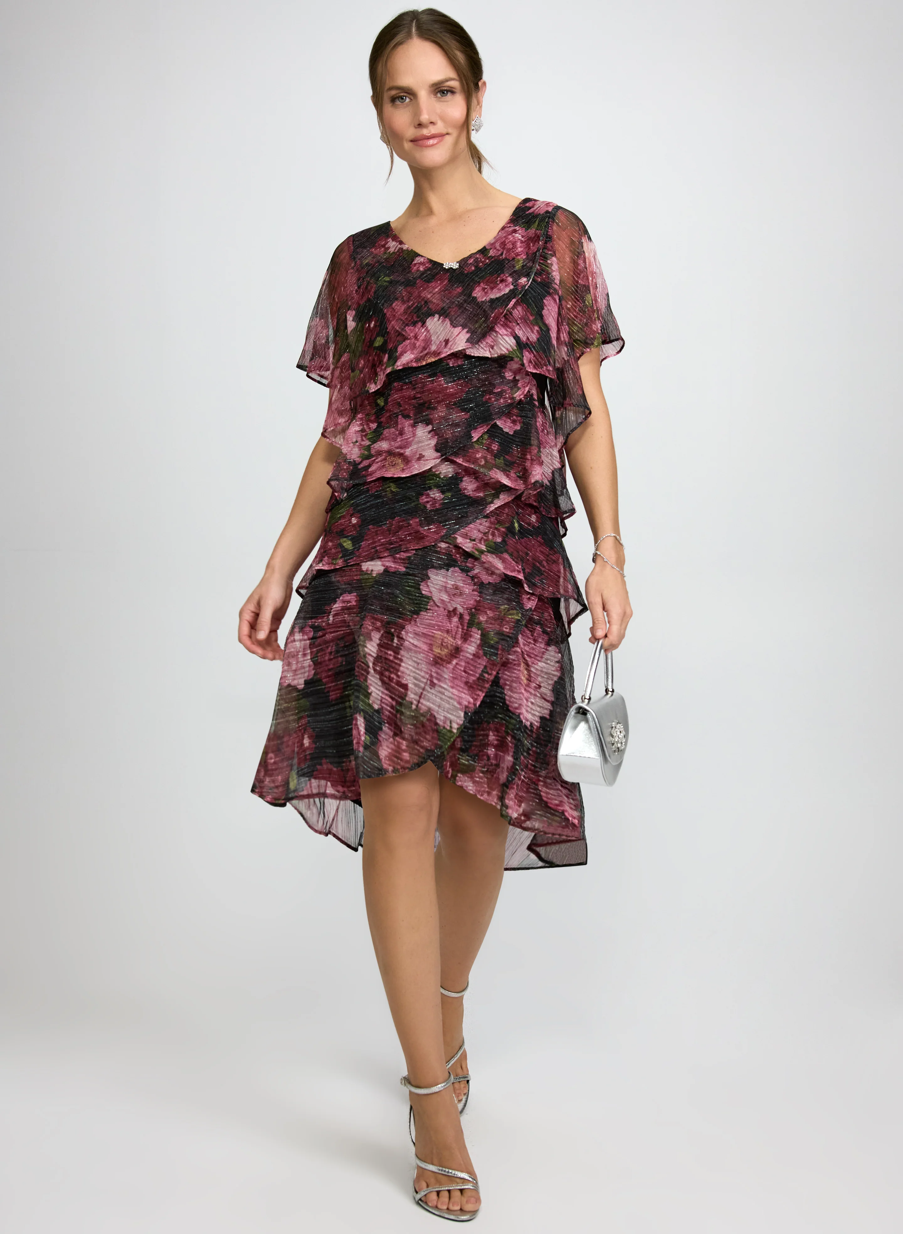 Tiered Floral Dress
