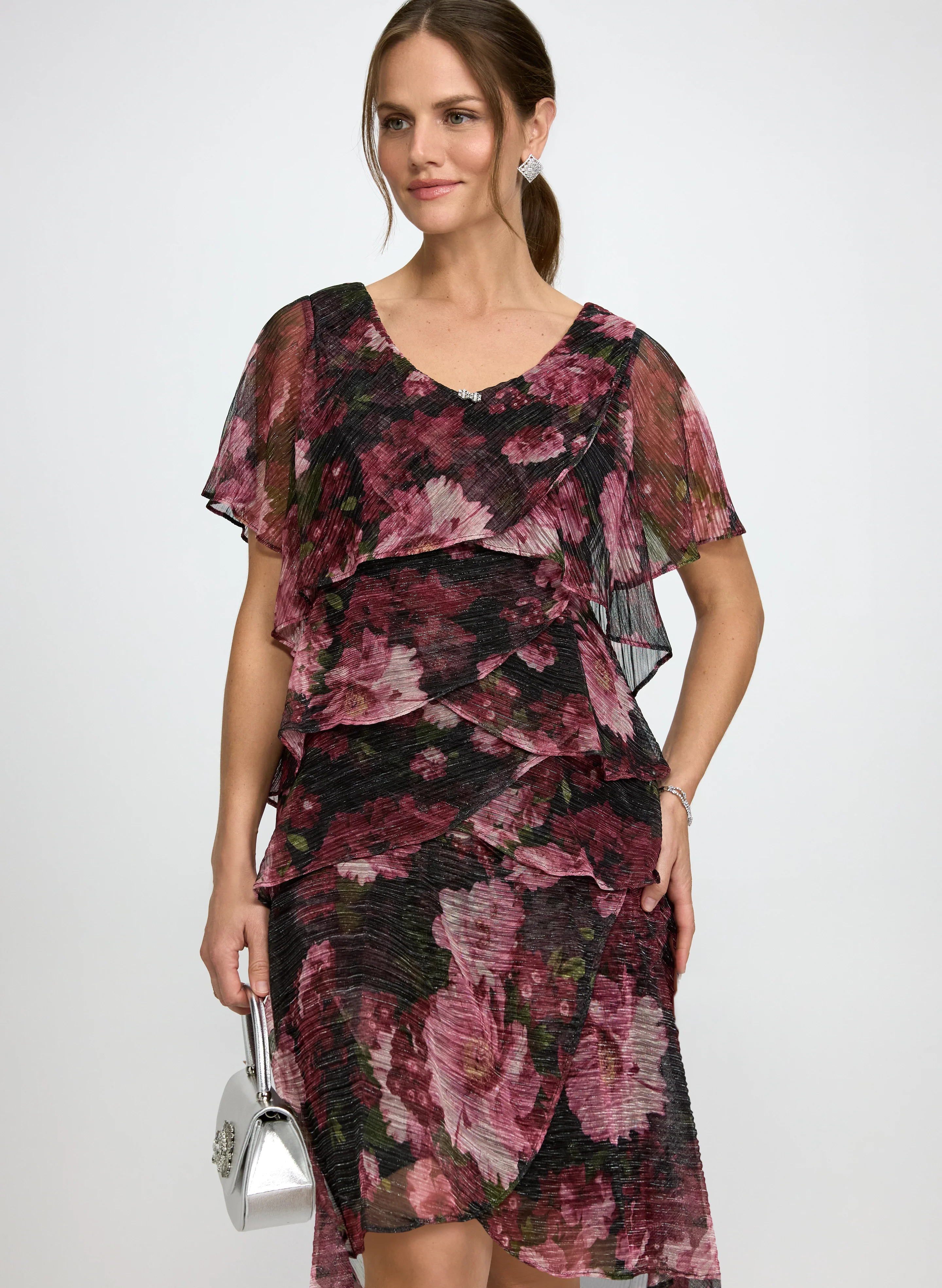 Tiered Floral Dress - Image 5