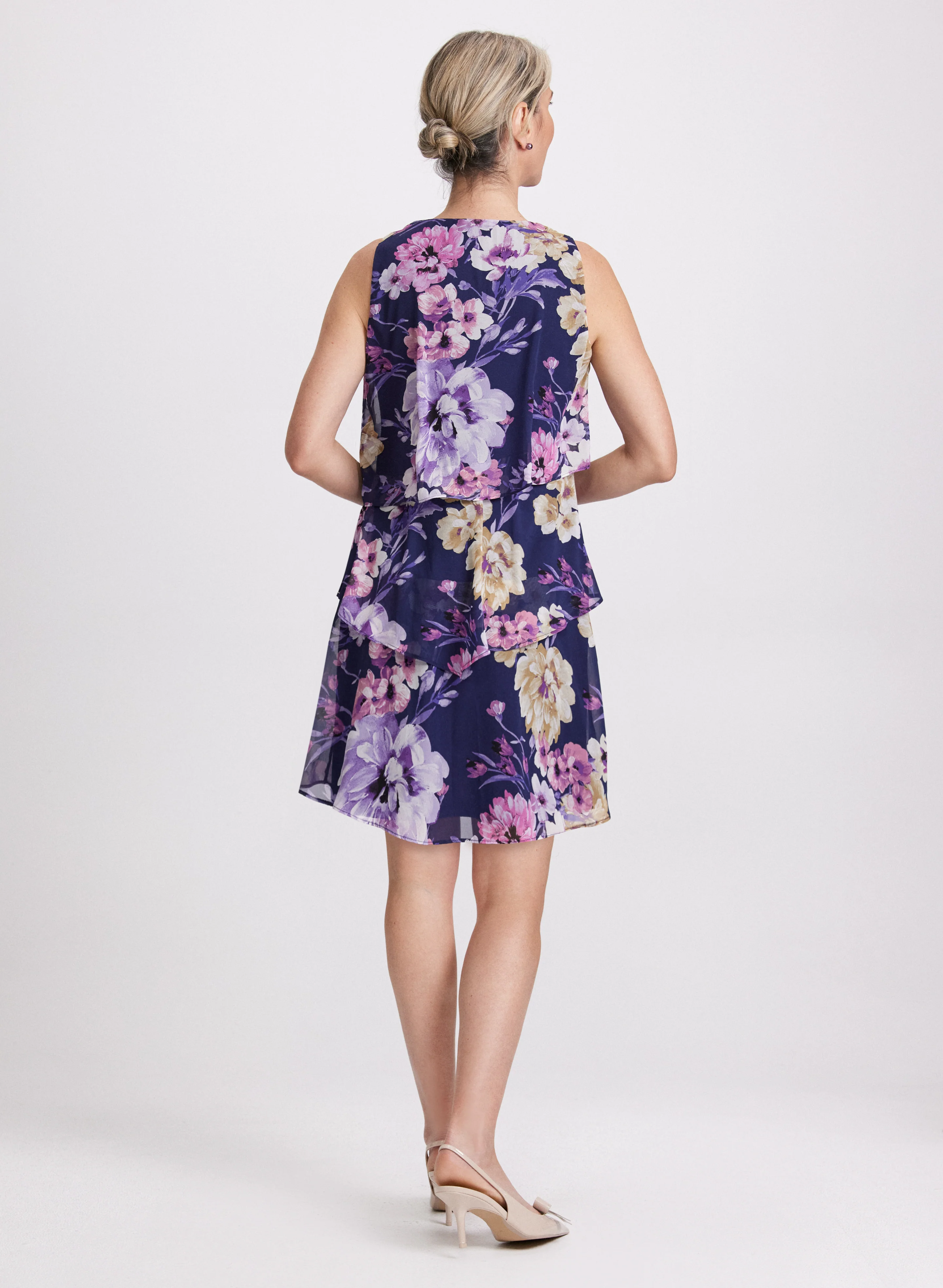 Tiered Floral Dress - Image 2
