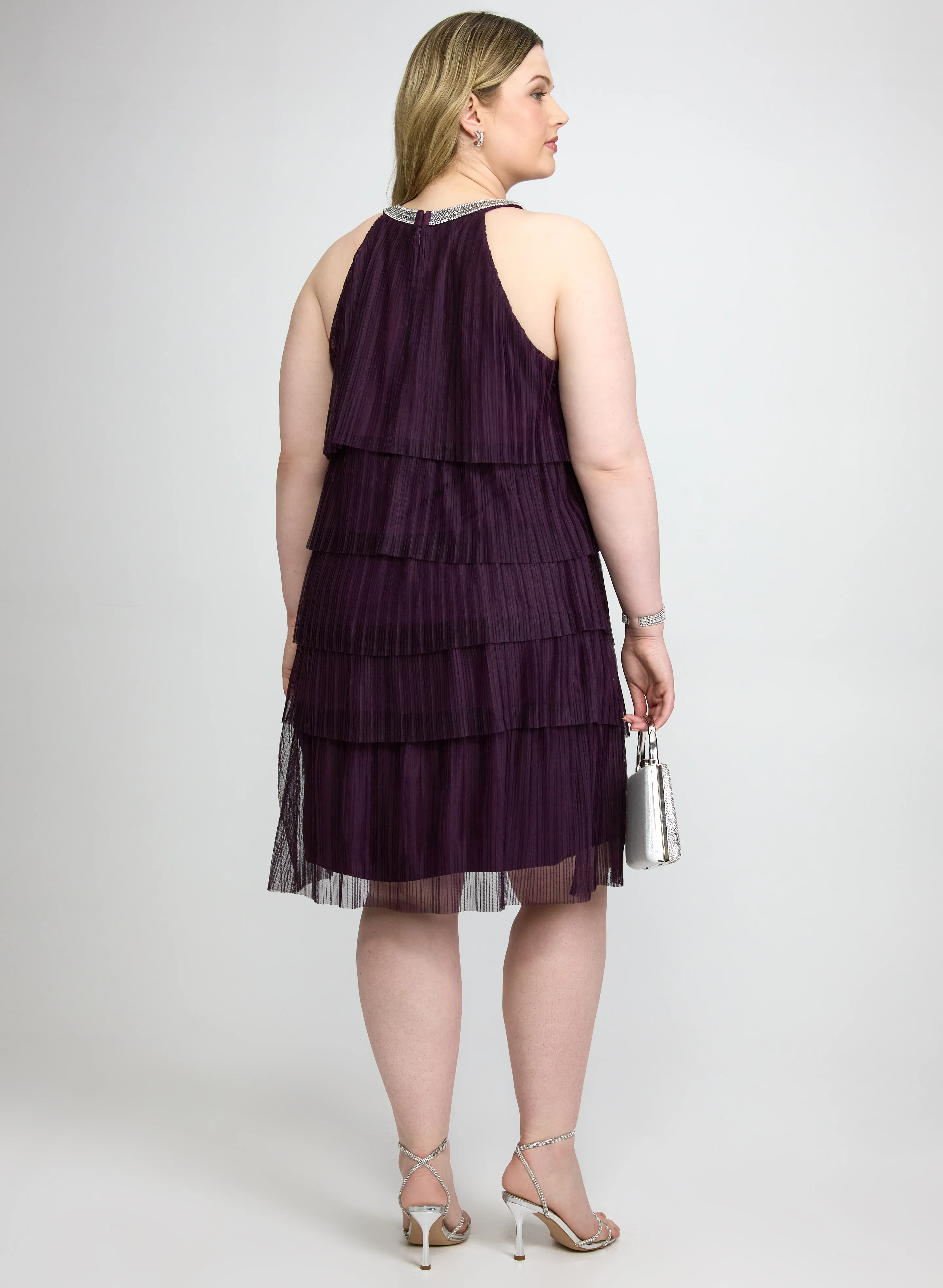 Tiered Mesh Dress - Image 4
