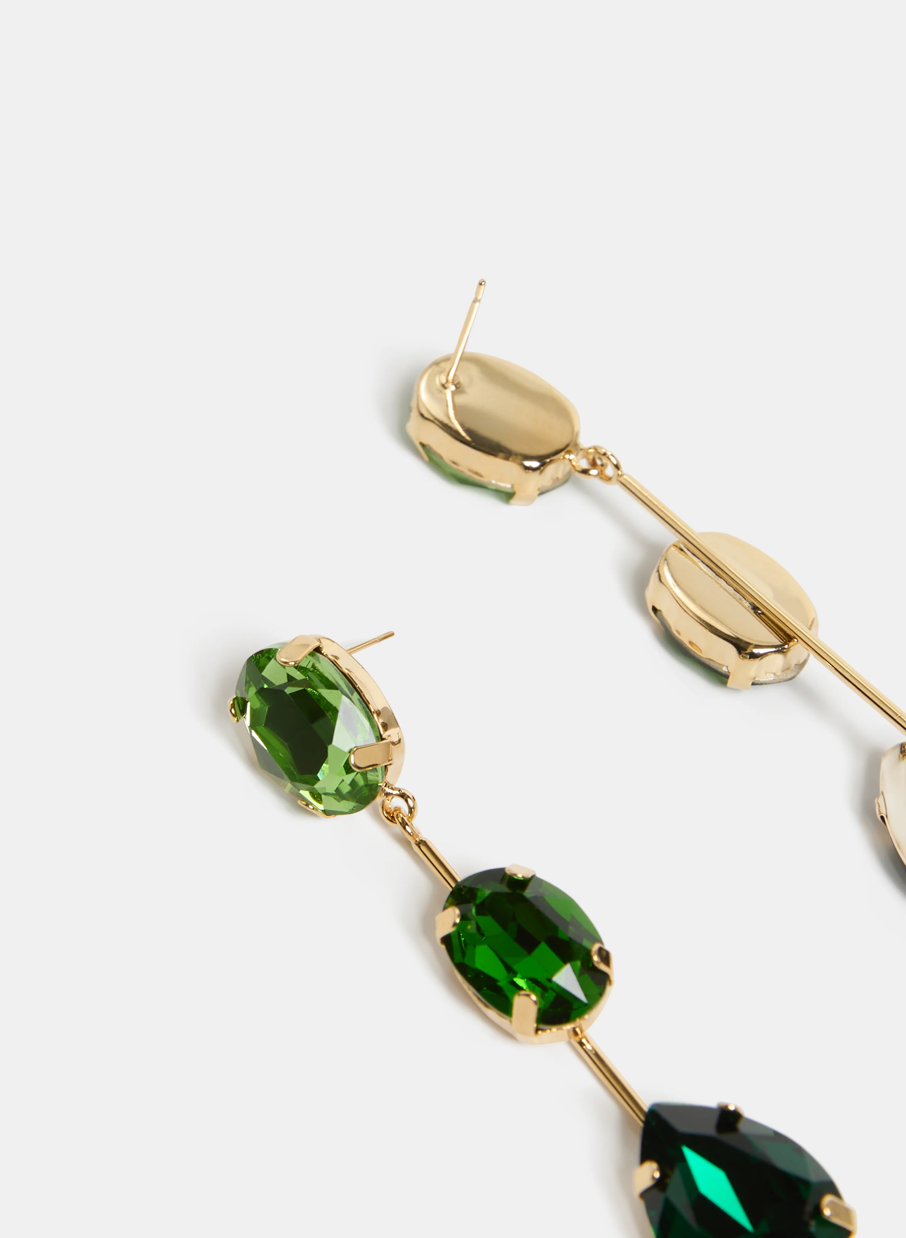 Tiered Stone Earrings - Image 2
