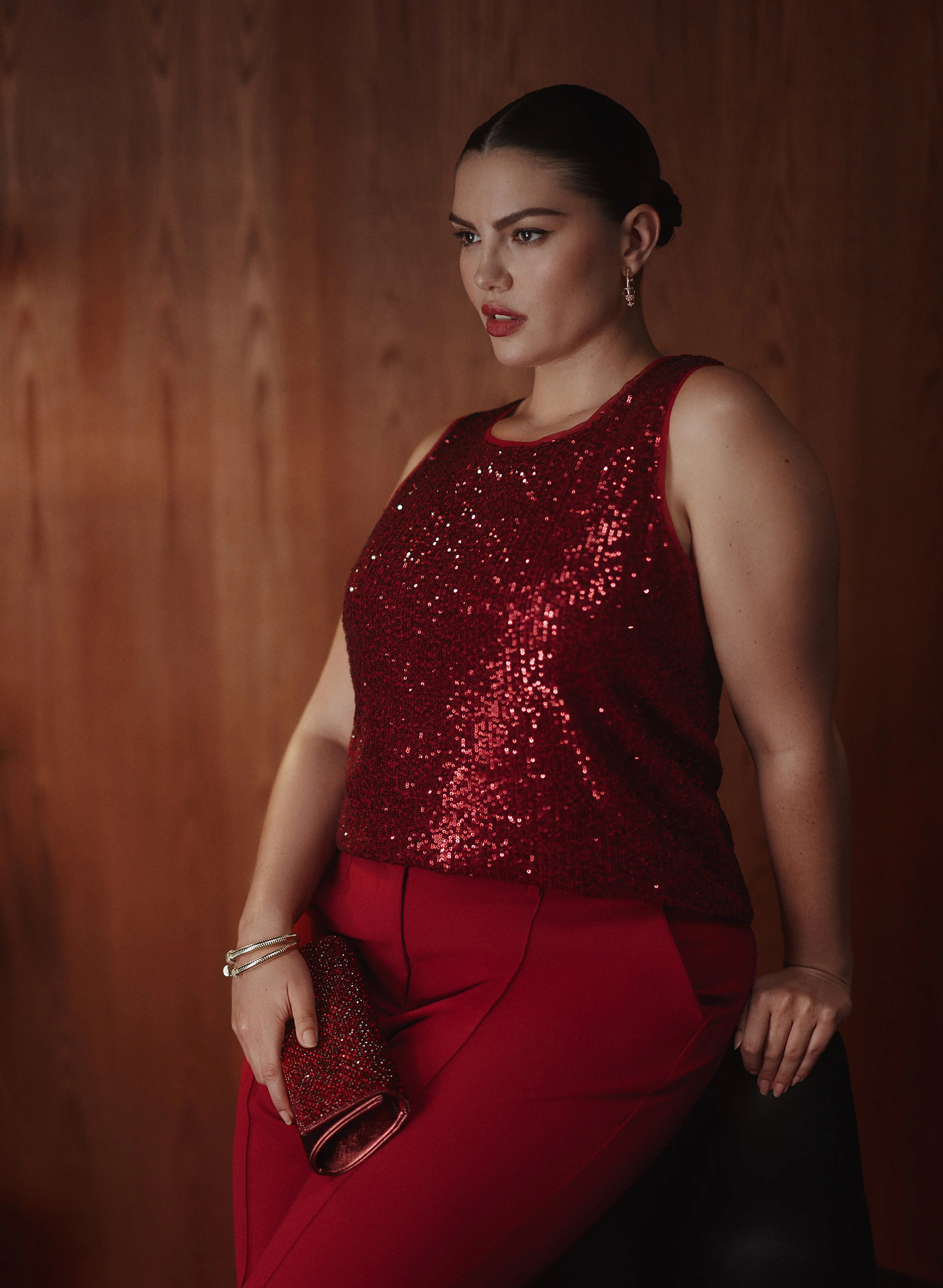 Tonal Embellished Clutch - Image 2