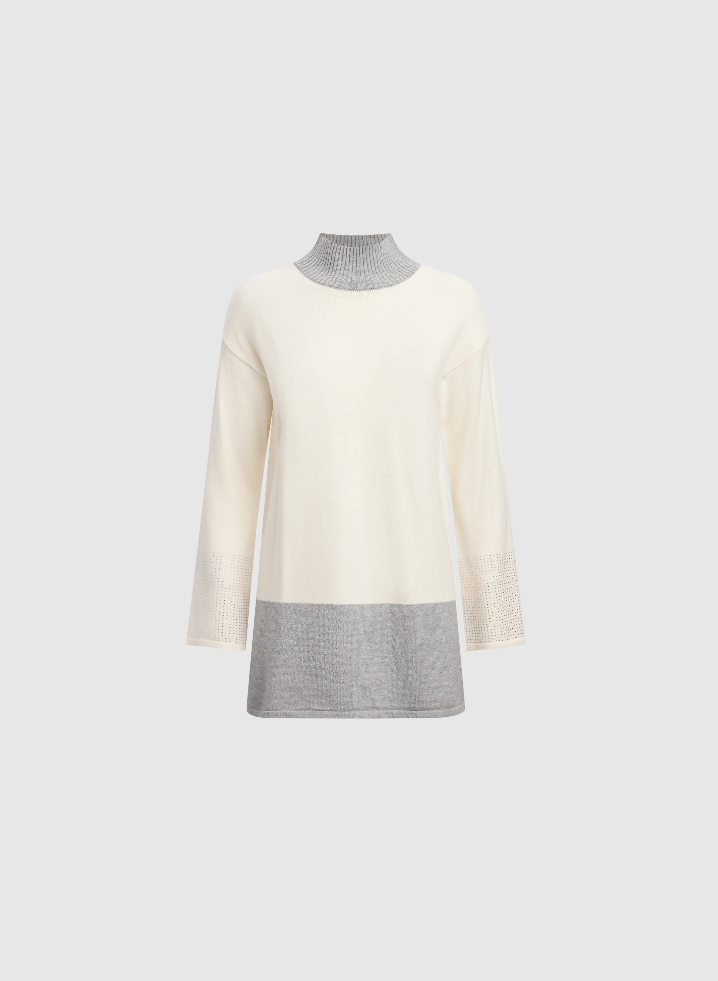 Tonal Embellished Colour Block Sweater - Image 6