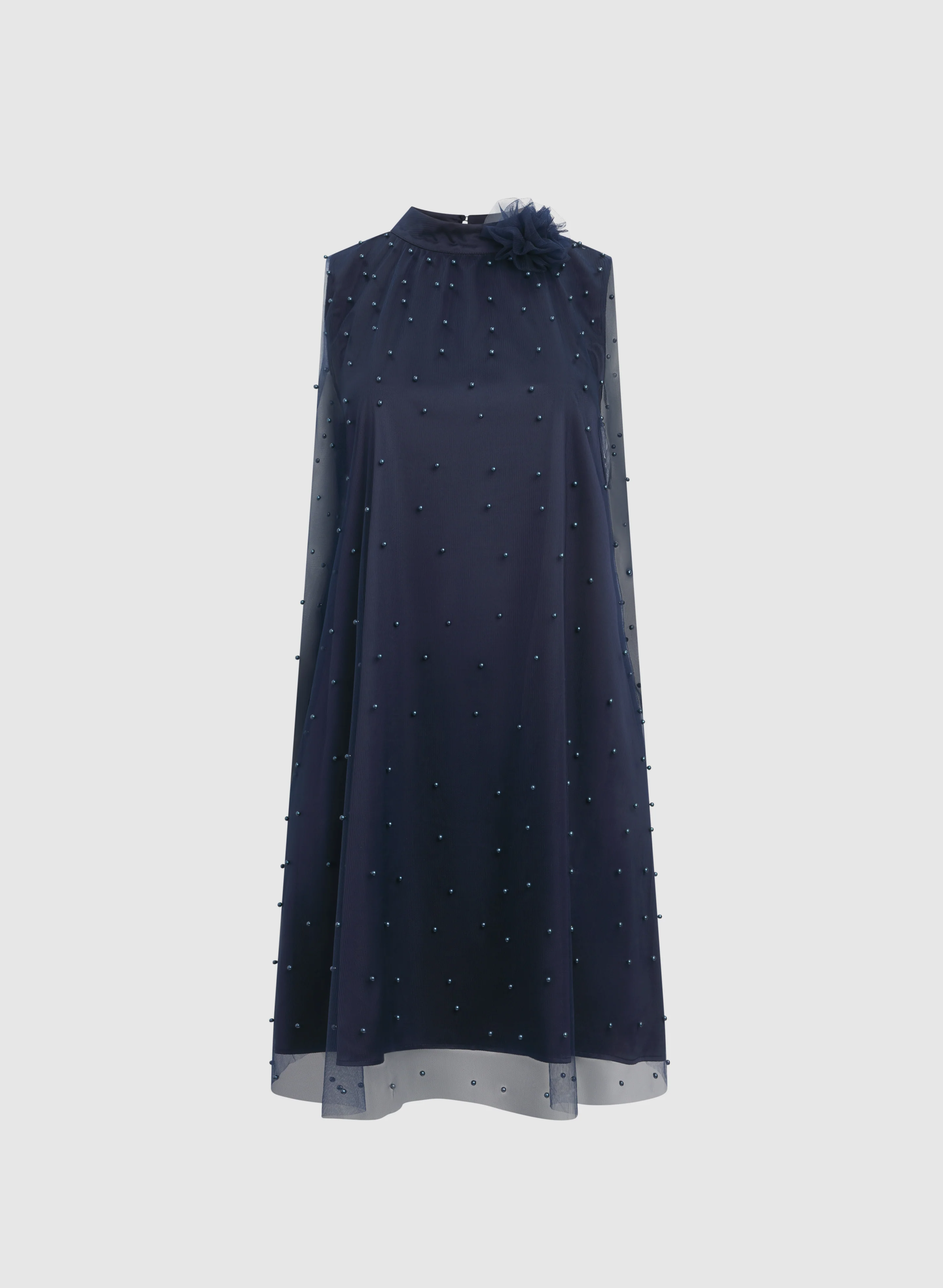 Tonal Pearl Embellished Dress - Image 8