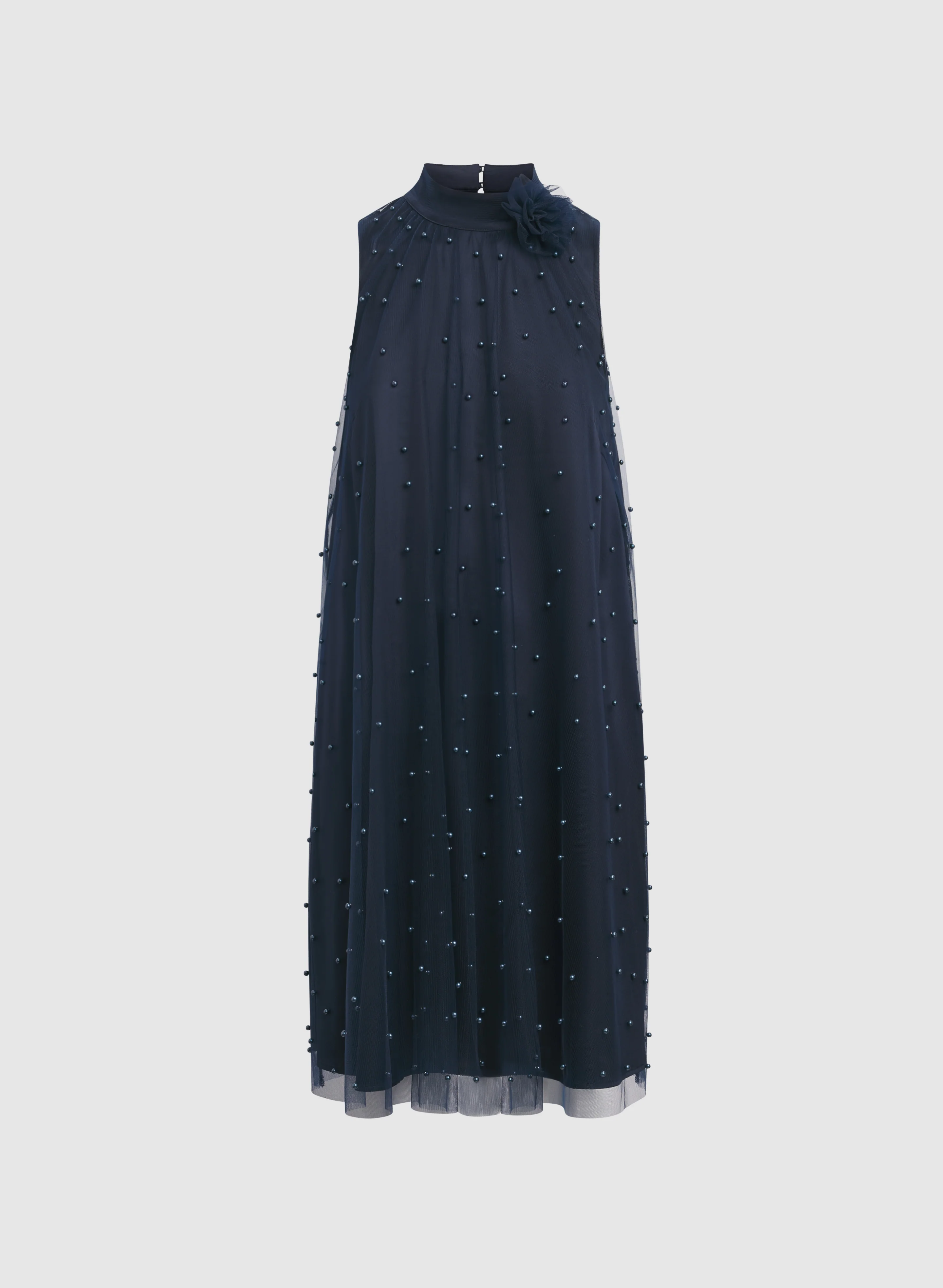 Tonal Pearl Embellished Dress - Image 7