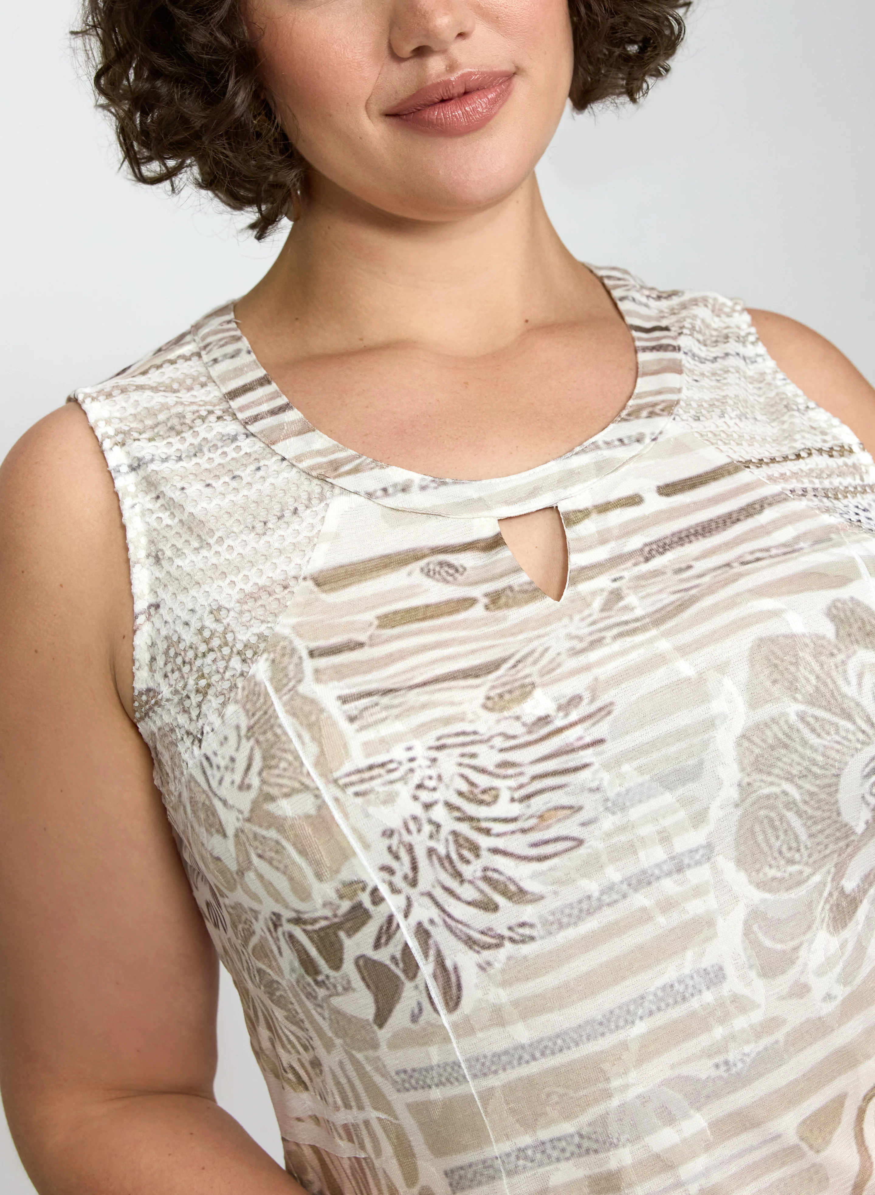 Tonal Printed Dress - Image 5