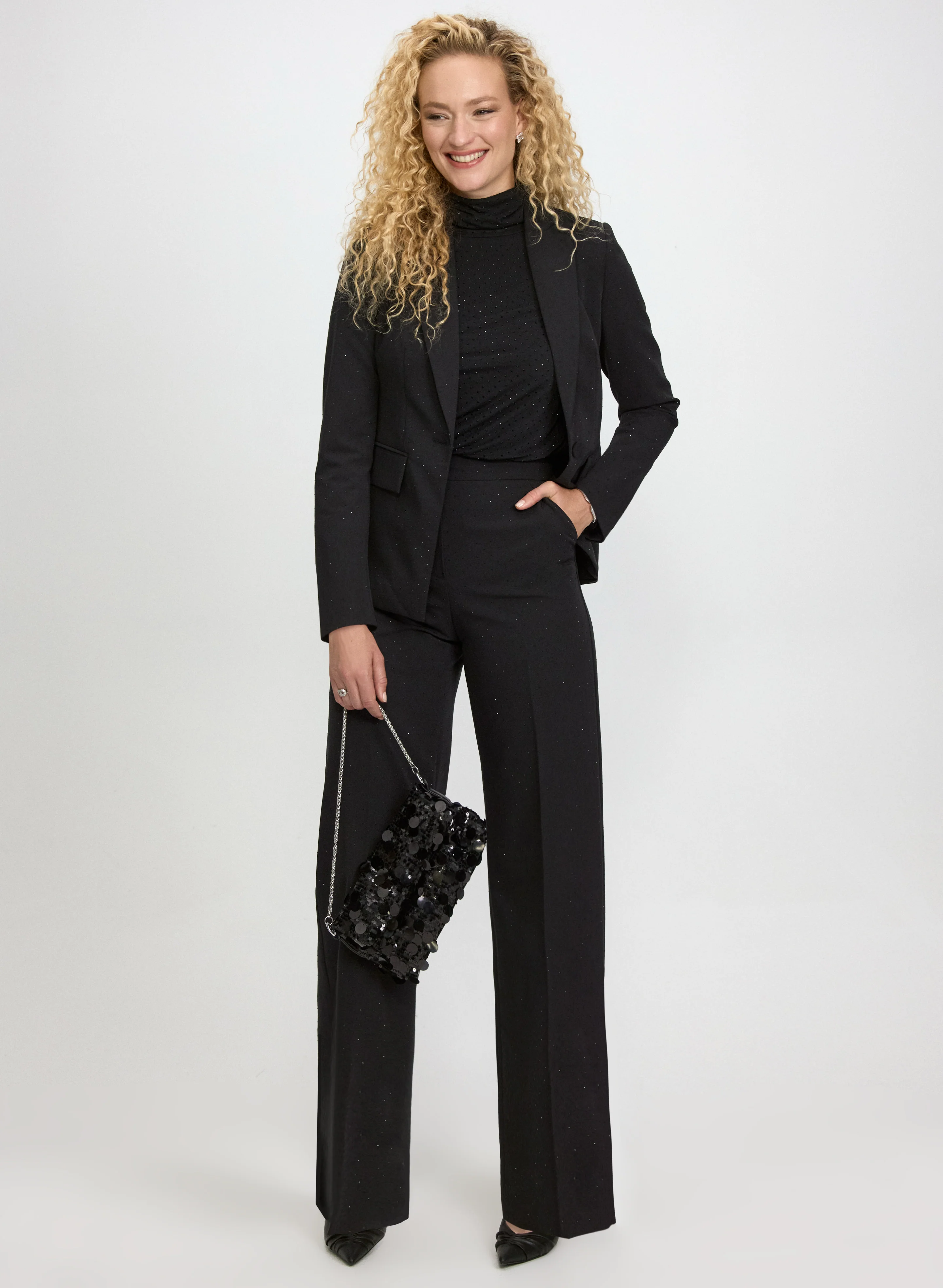 Tonal Stud Embellished Blazer - Image 2