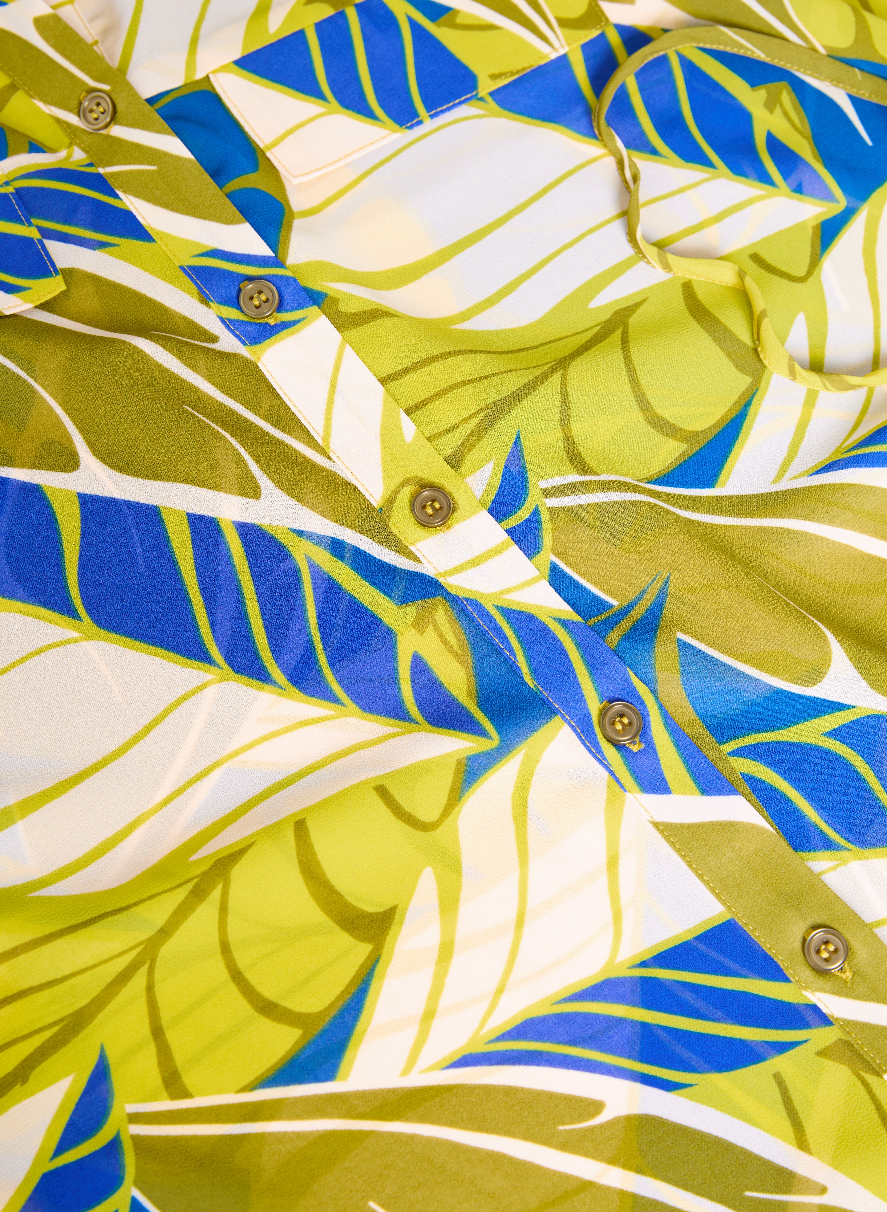 Palm Print Tunic Blouse - Image 6