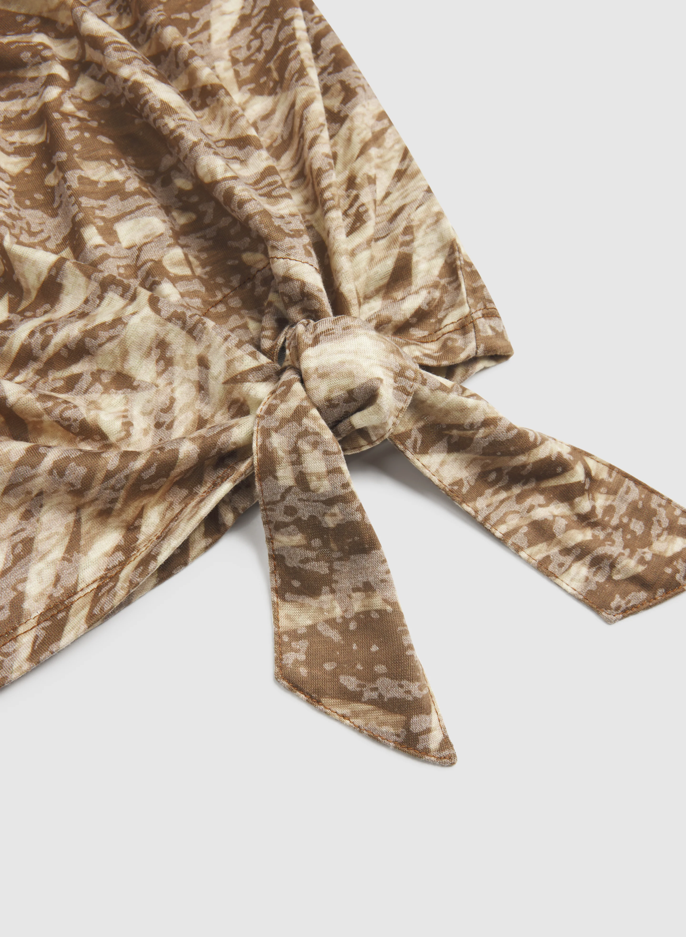 Tropical Leaf Print T-Shirt - Image 7