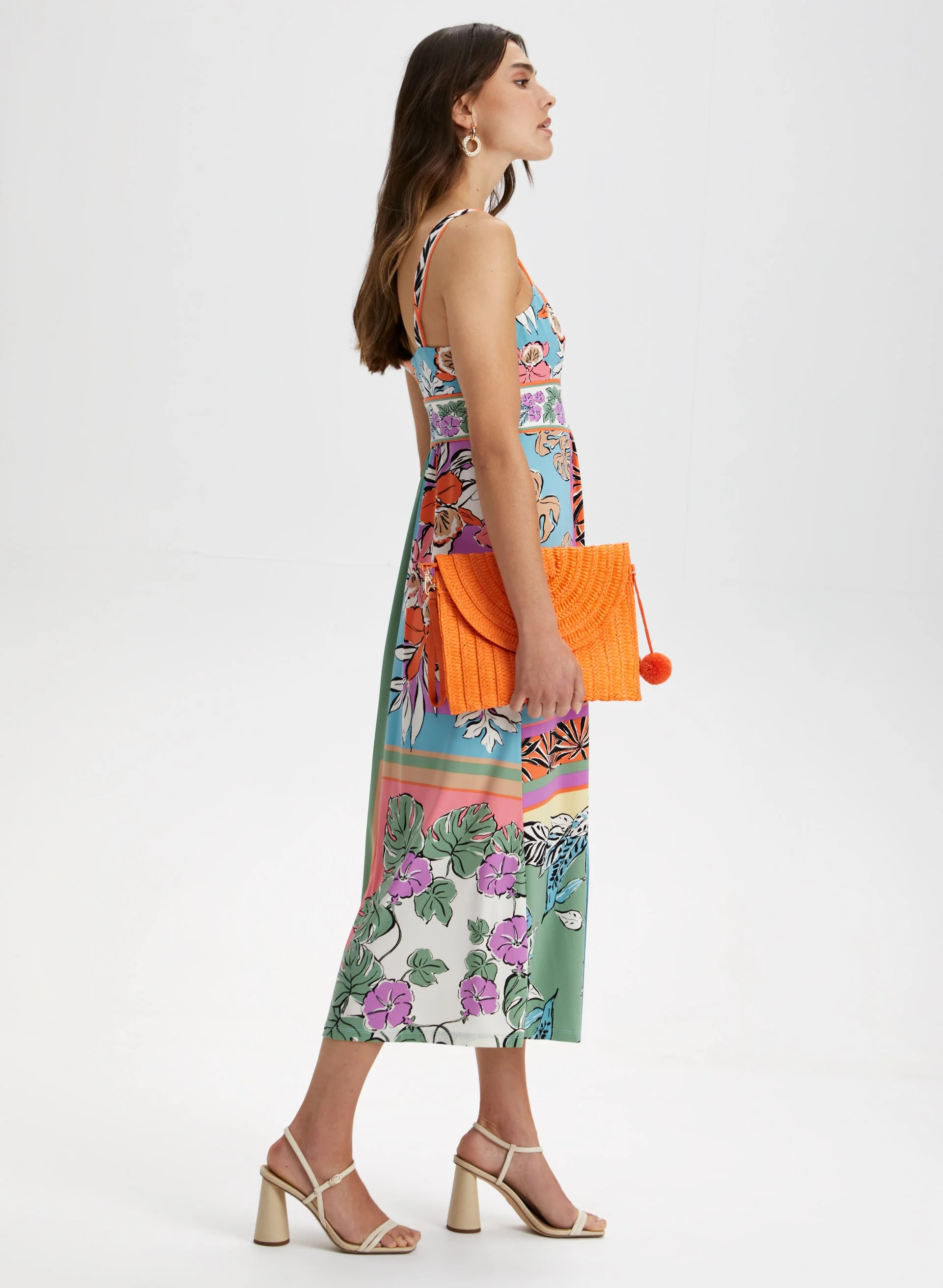 Tropical Print Maxi Dress - Image 3