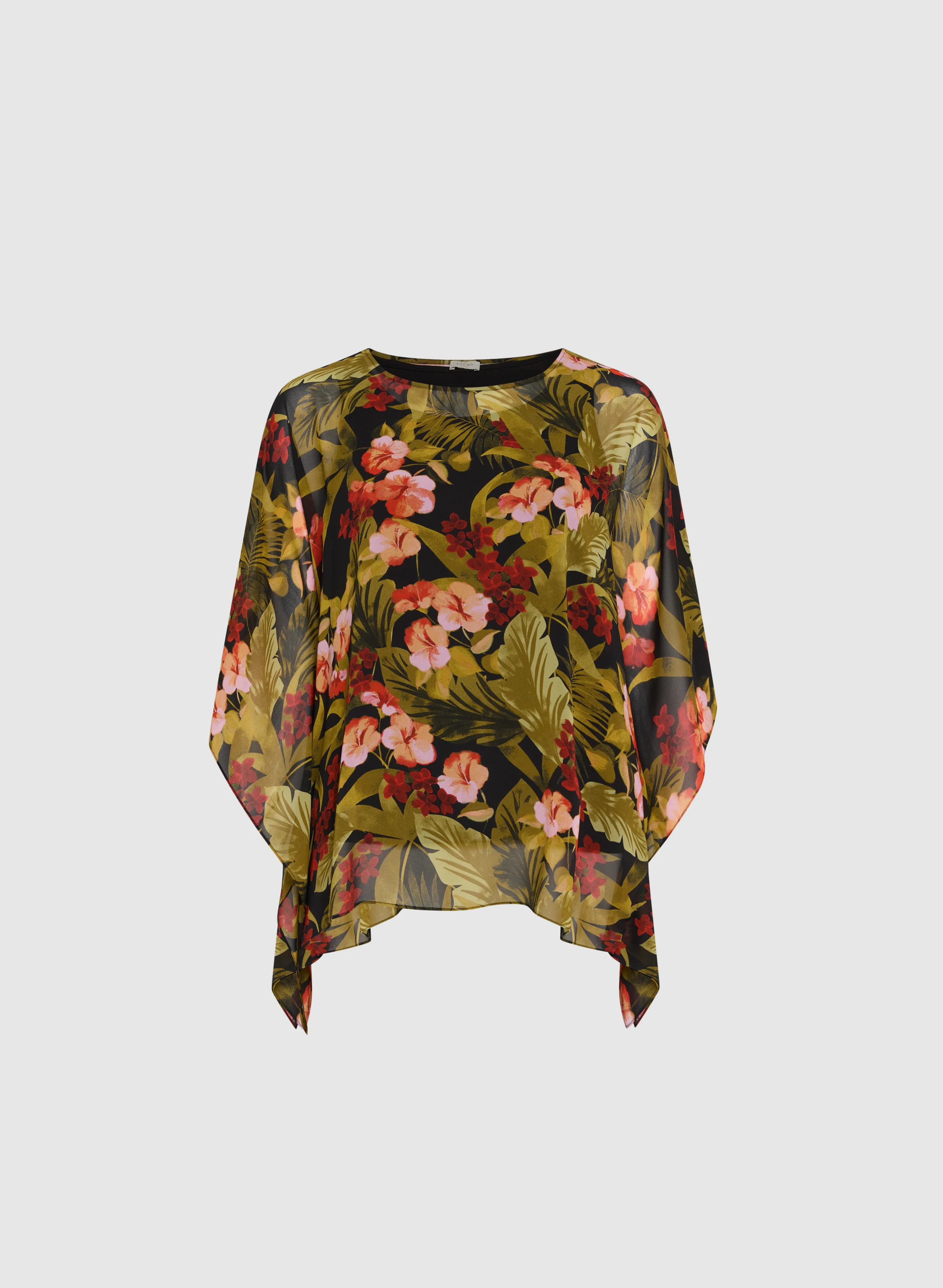 Tropical Print Blouse - Image 6