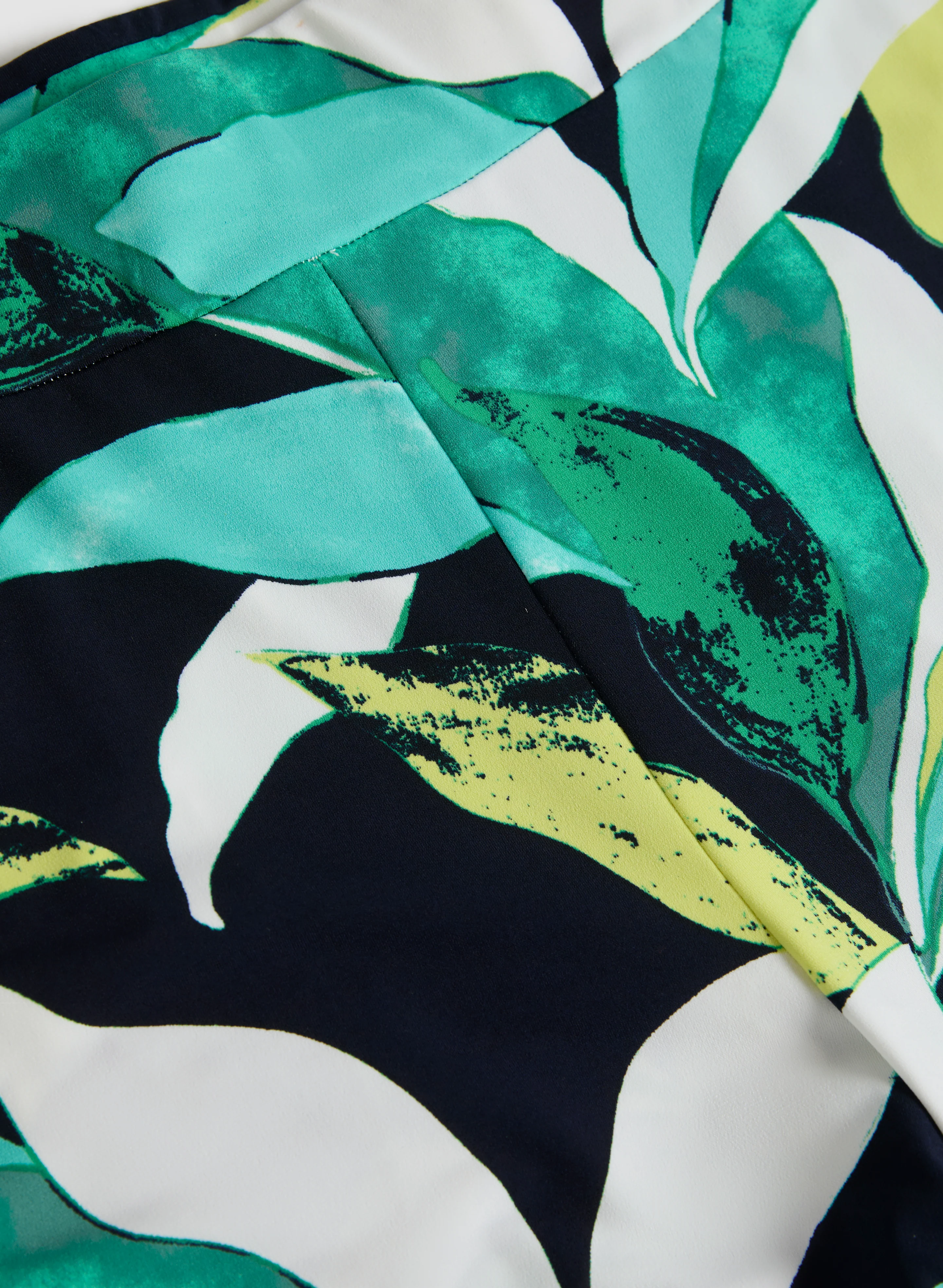 Tropical Print Pull-On Pants - Image 5