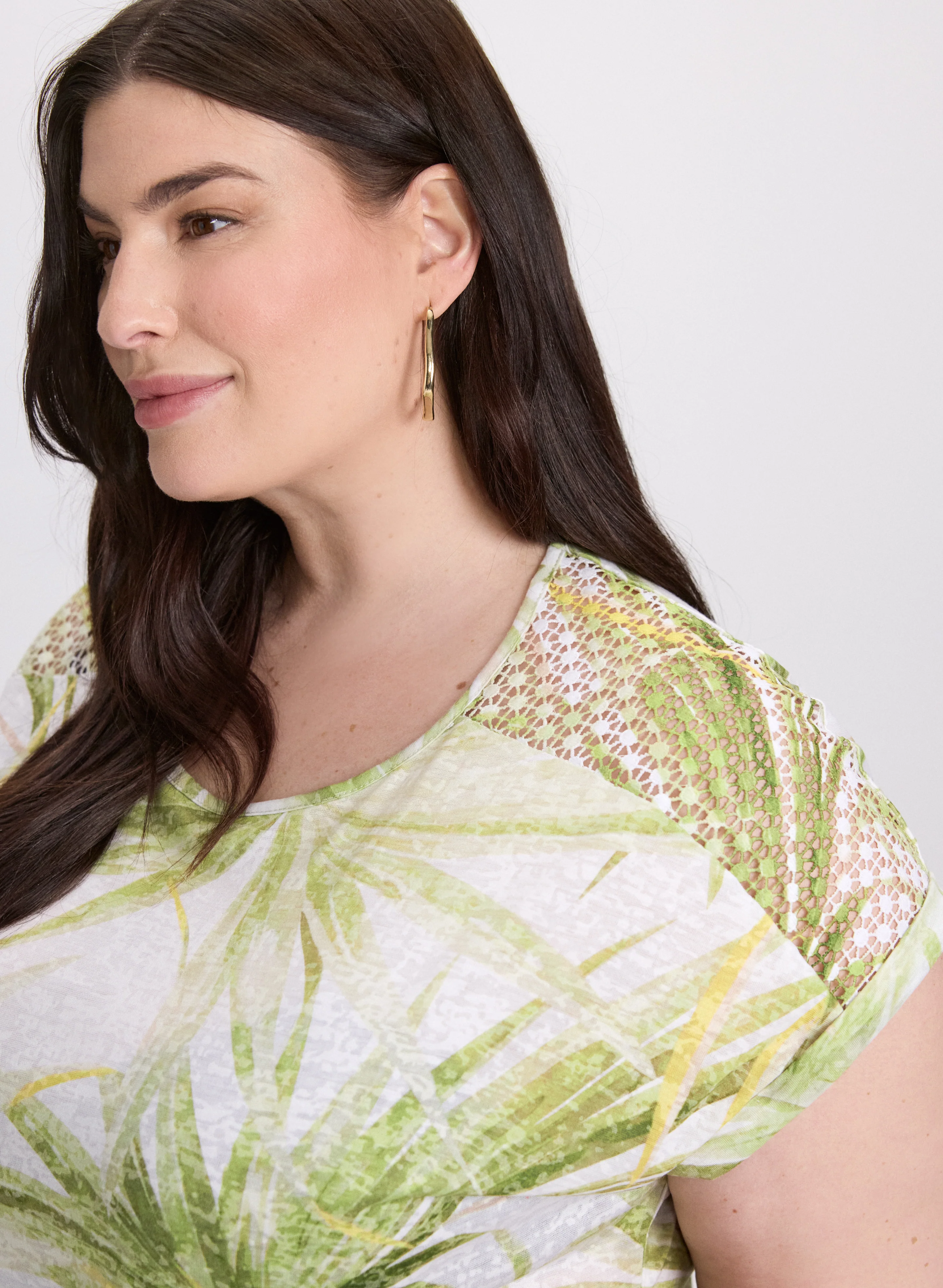 Tropical Print T-Shirt - Image 2