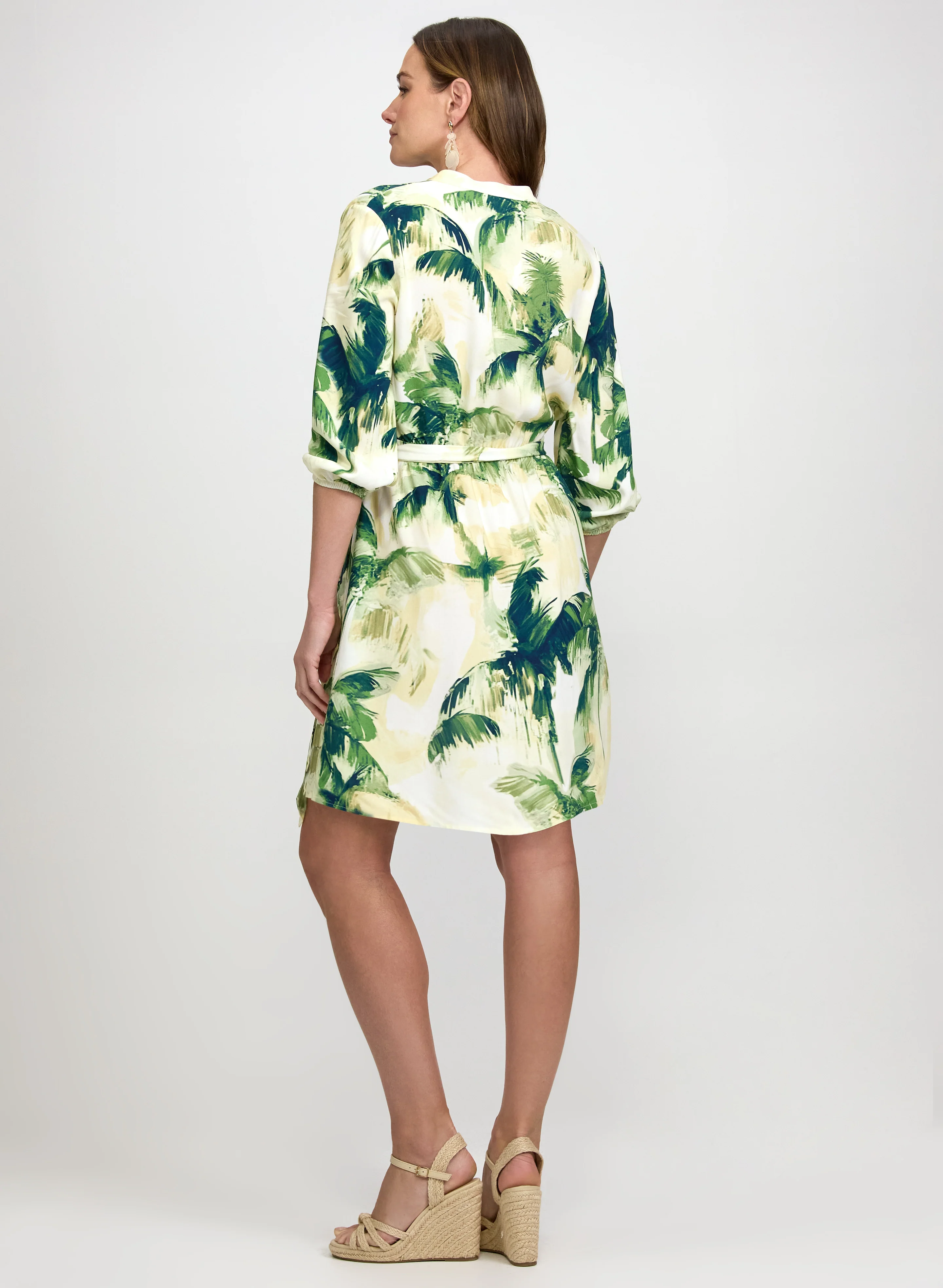 Tropical Shirt Dress - Image 4