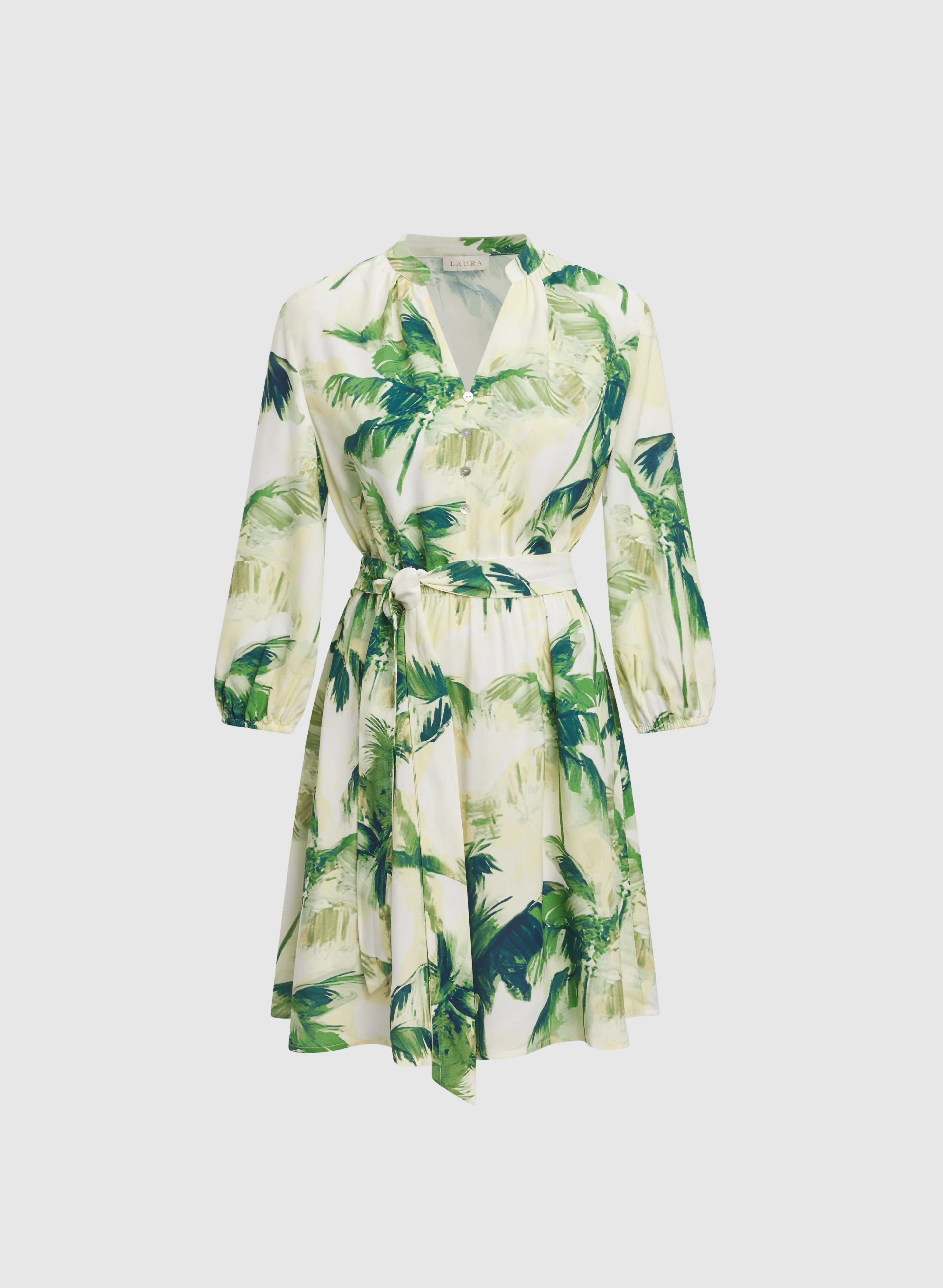 Tropical Shirt Dress - Image 6