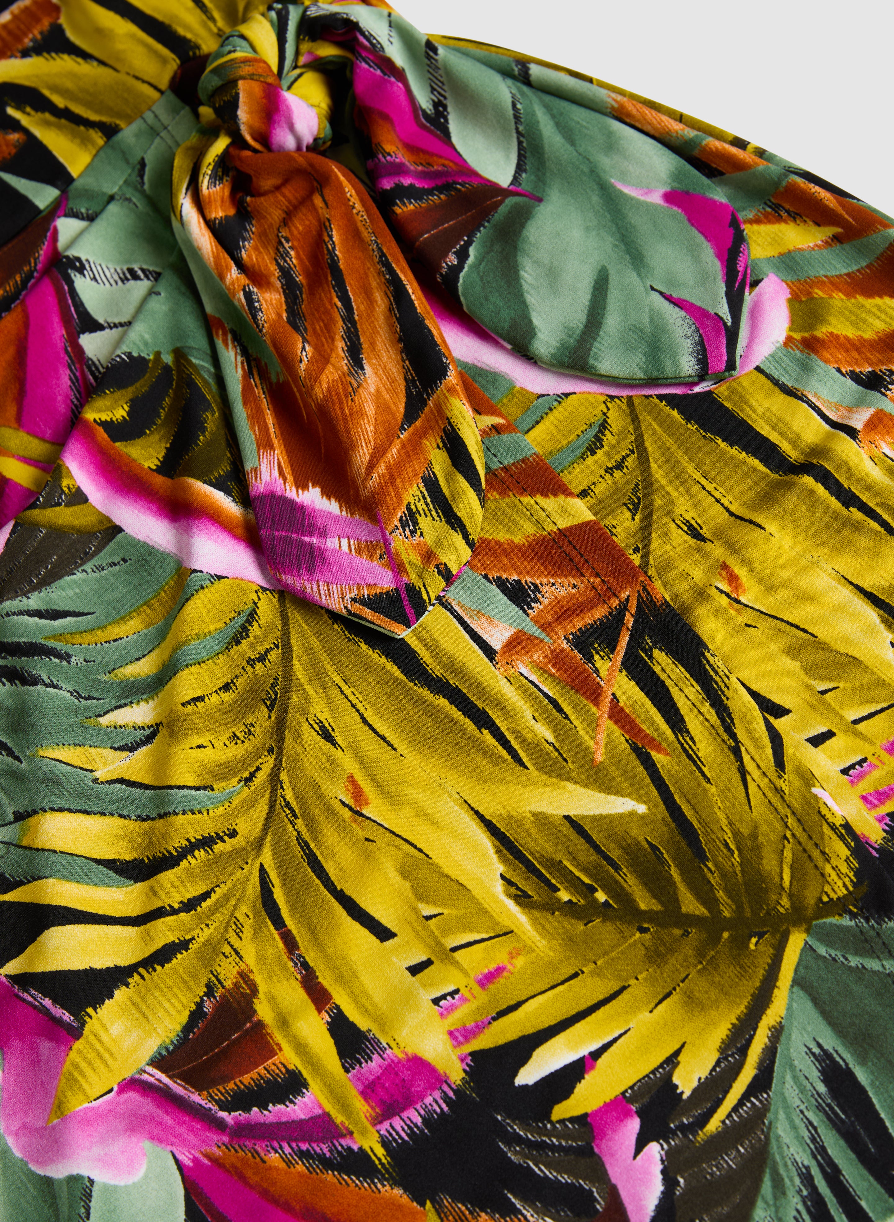 Tropical Tie-Waist Dress - Image 7