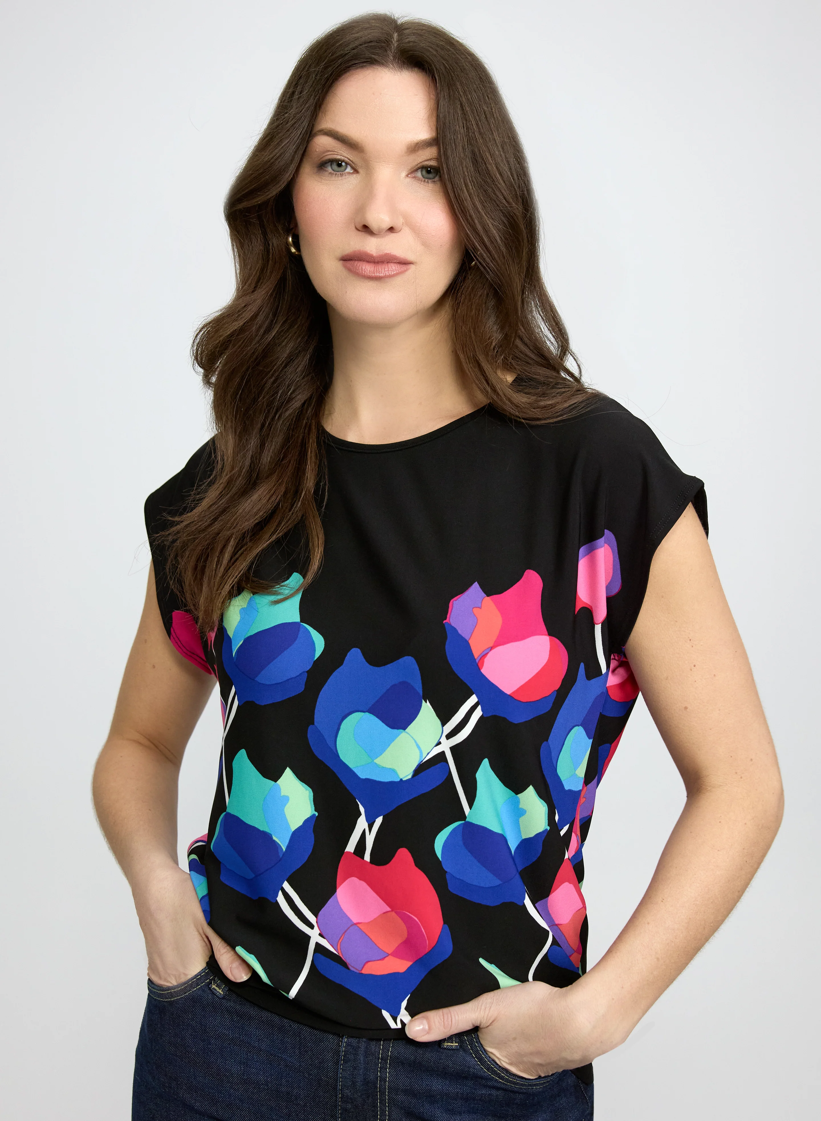 Tulip Print Top