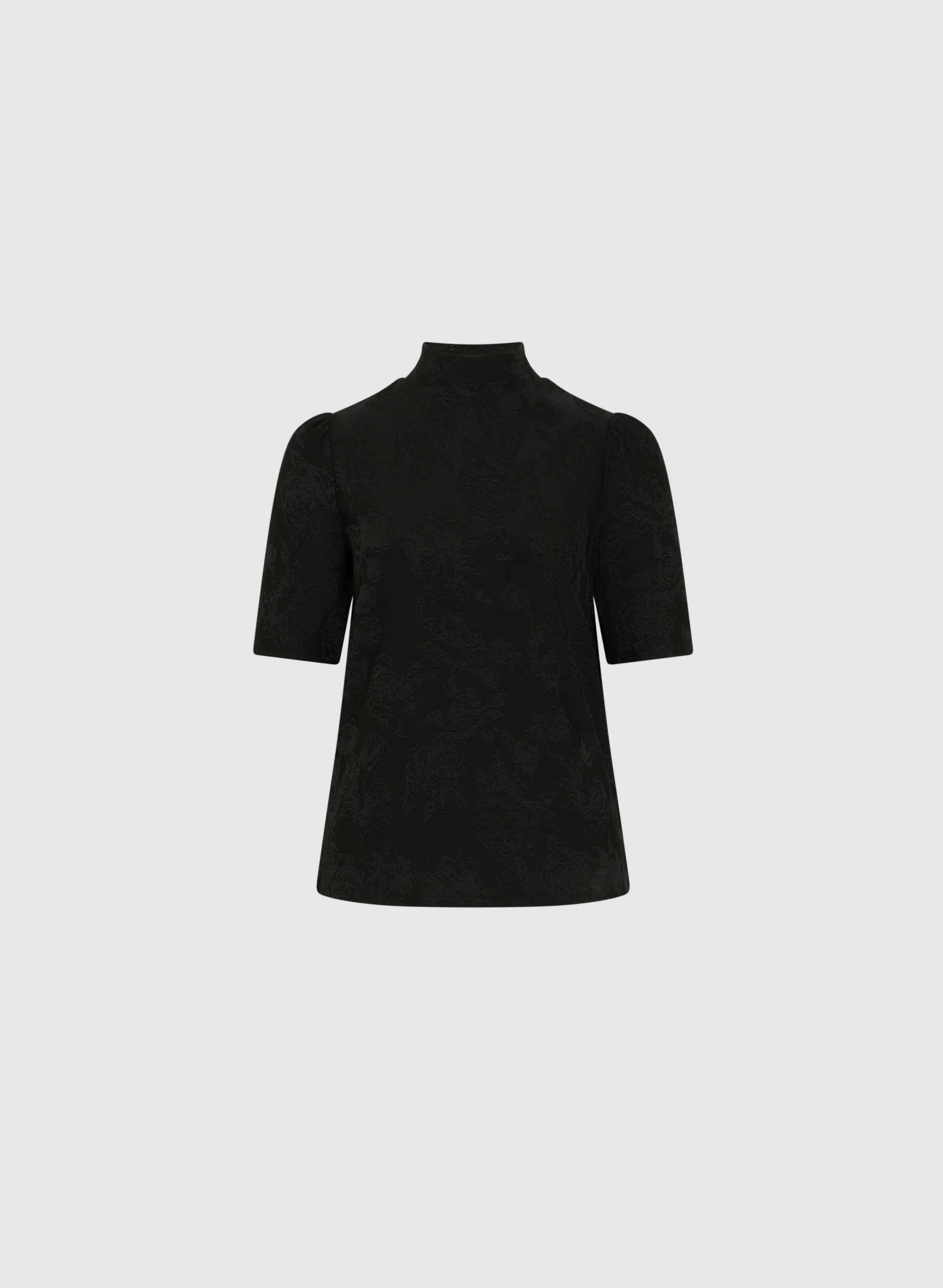 Turtleneck Elbow Sleeve Top - Image 6