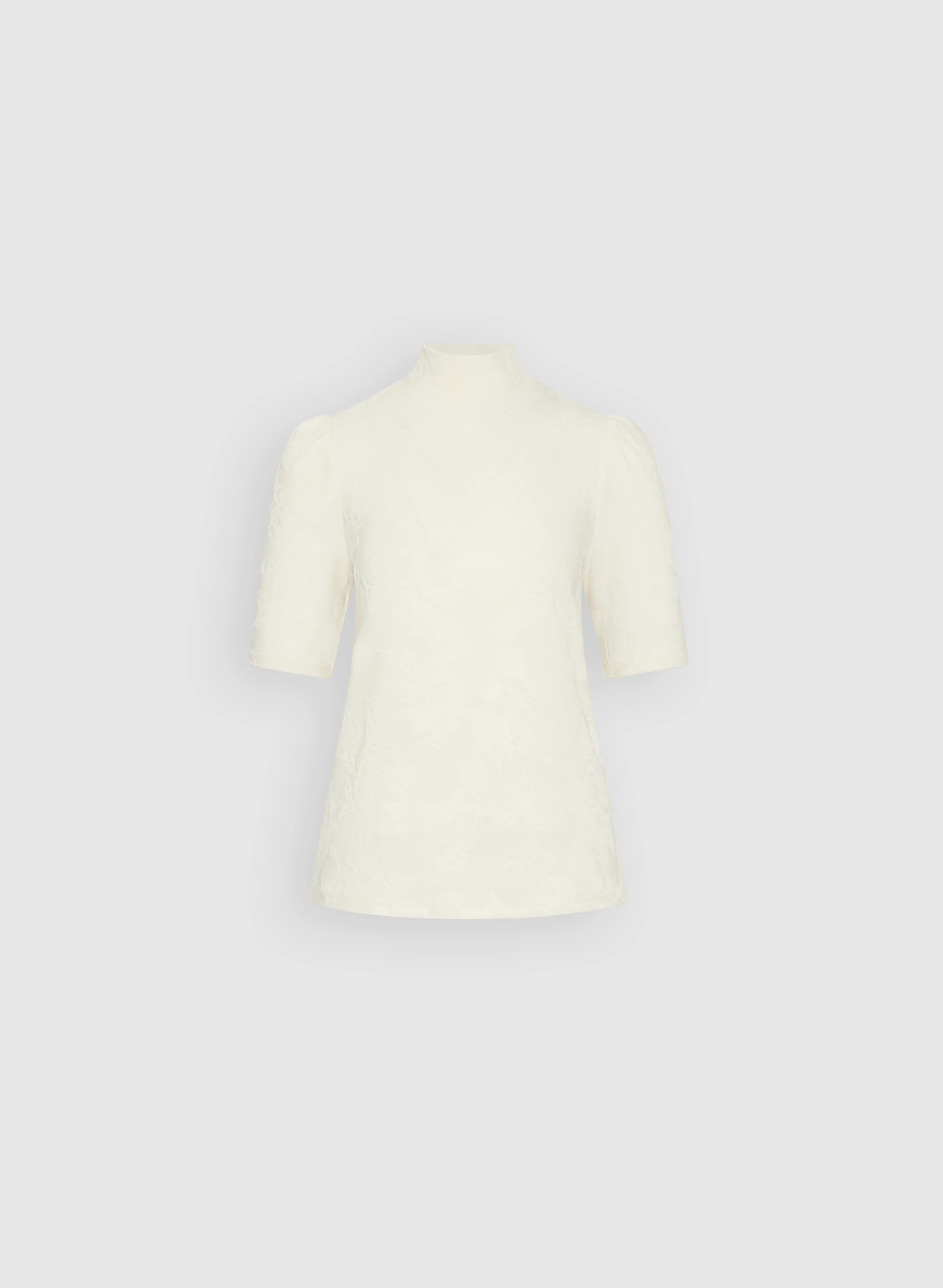 Turtleneck Elbow Sleeve Top - Image 6