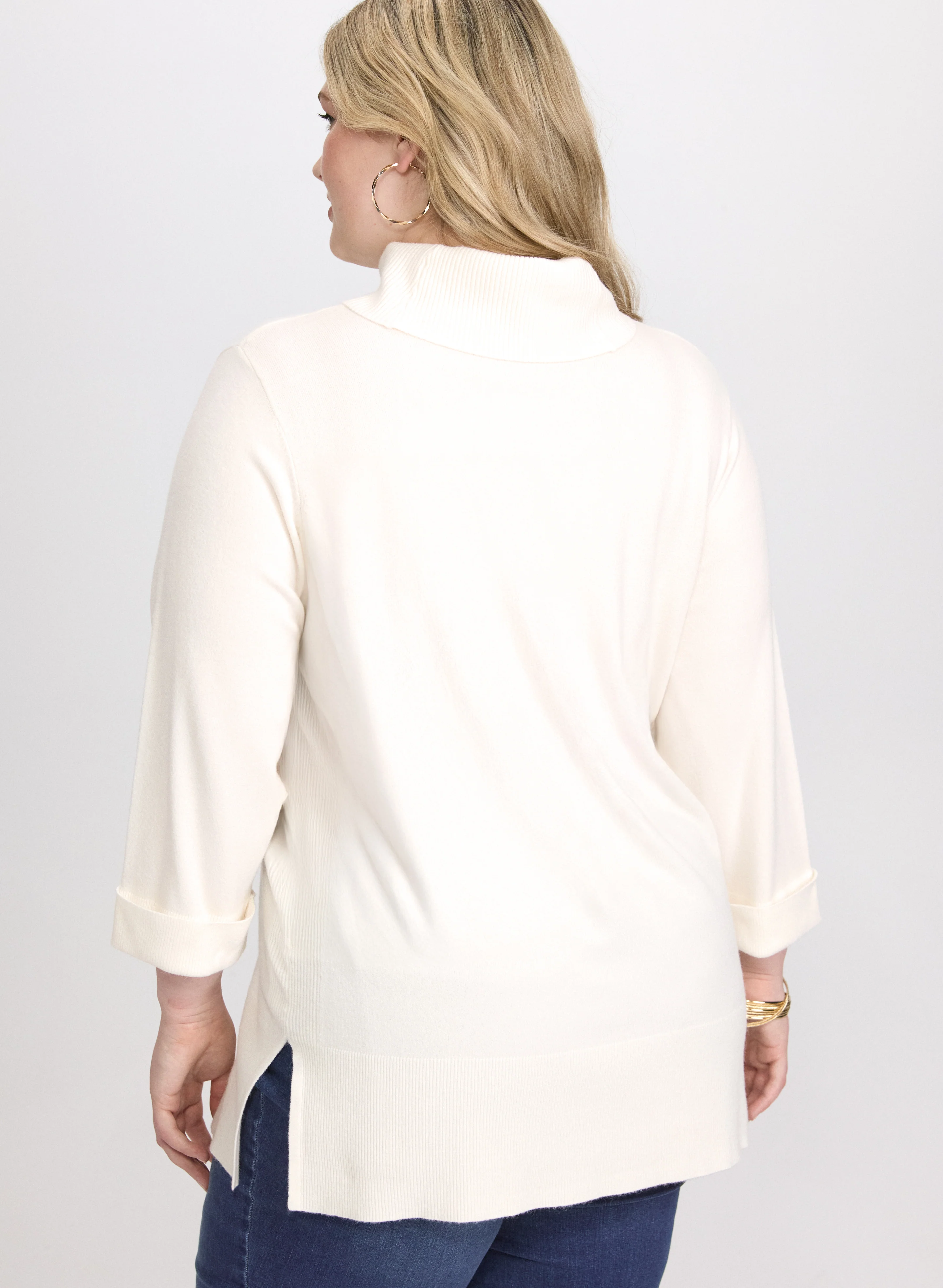 Turtleneck Tunic Sweater - Image 4