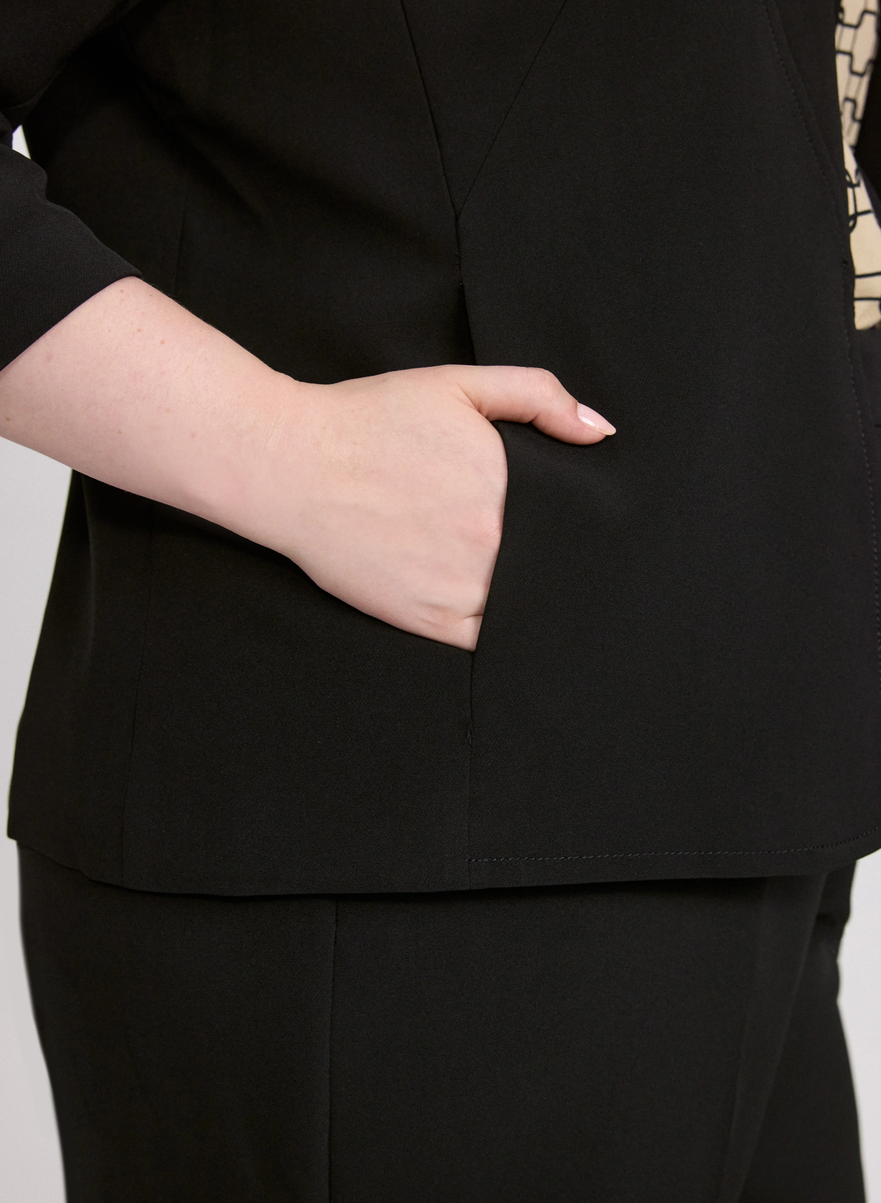 Twill 3/4 Sleeve Blazer - Image 12