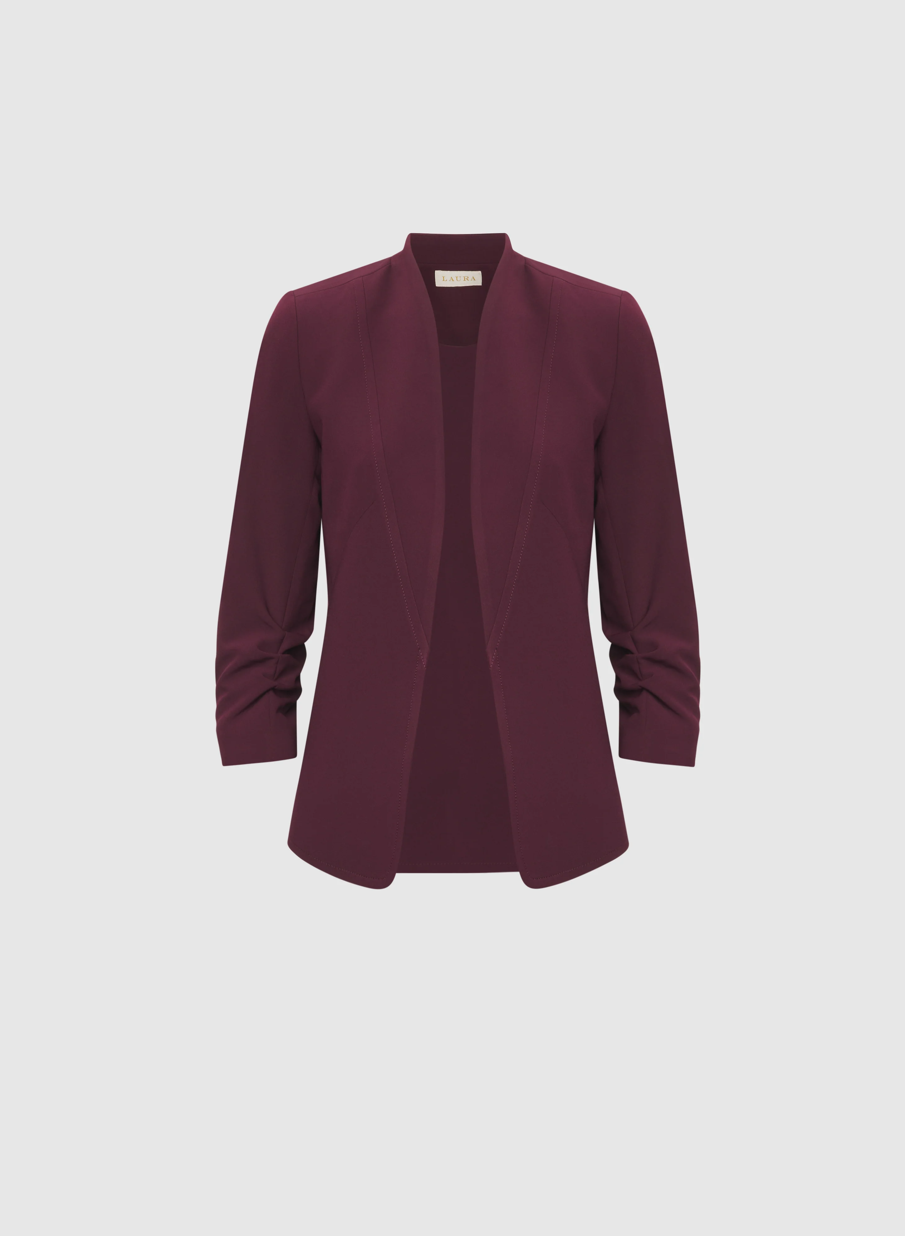 Twill 3/4 Sleeve Blazer - Image 7