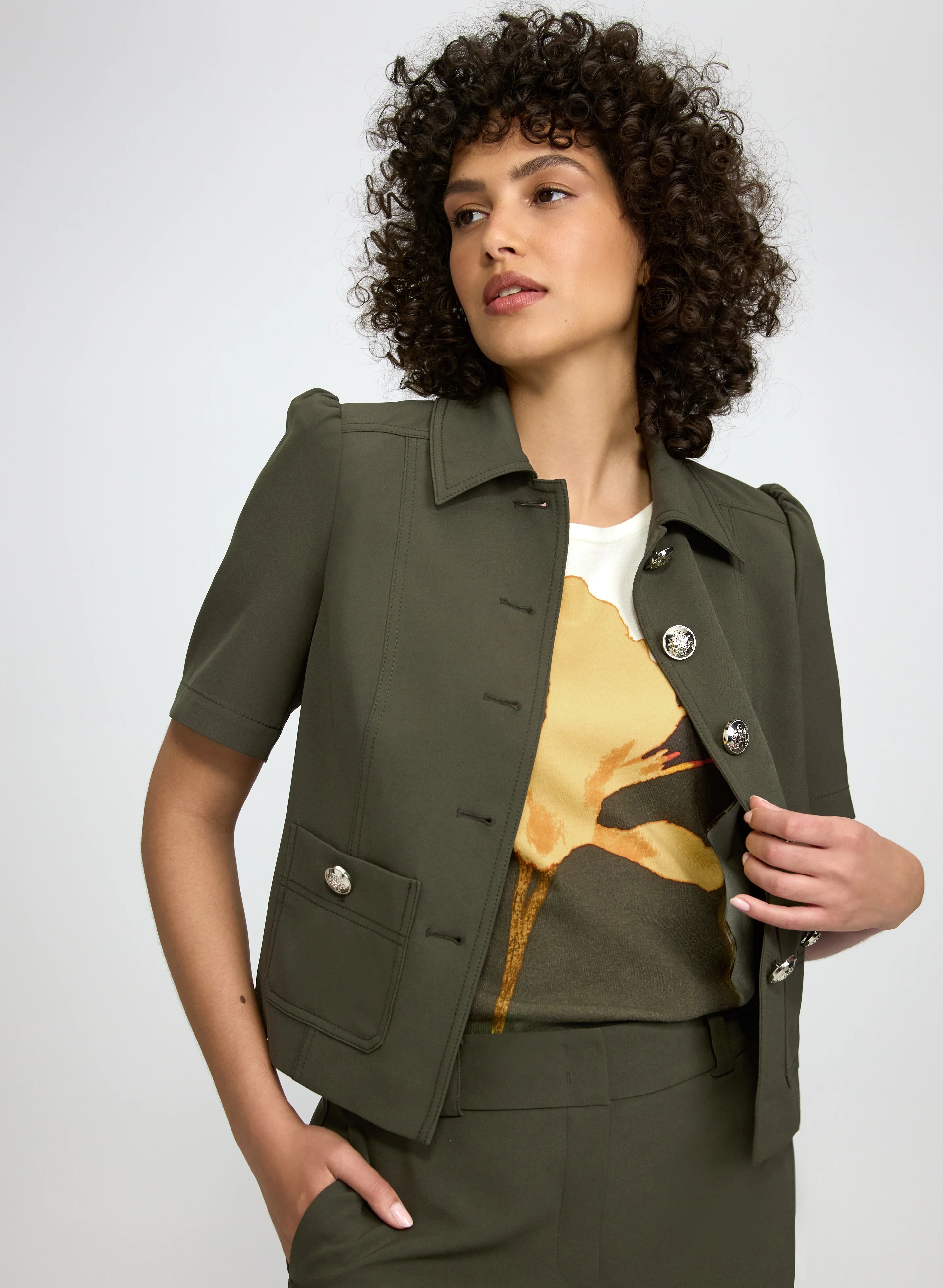 Twill Short Sleeve Jacket