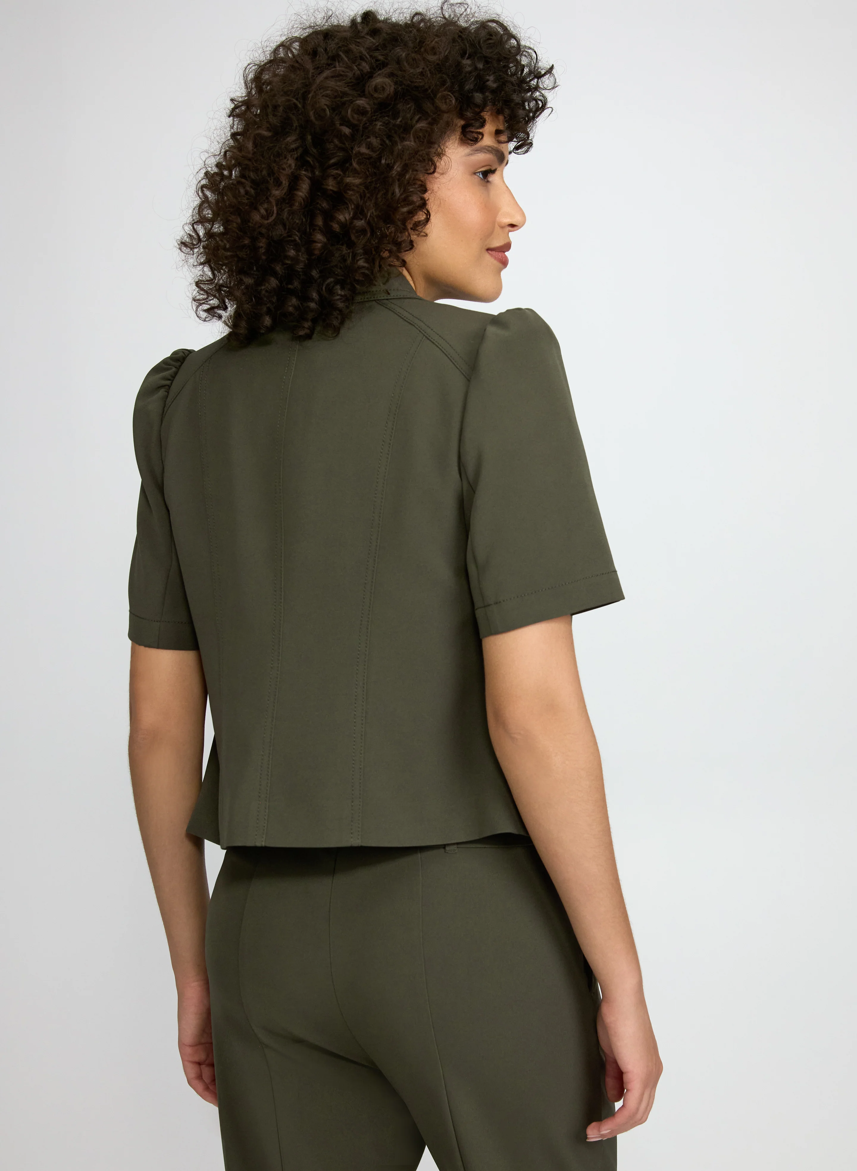 Twill Short Sleeve Jacket - Image 3