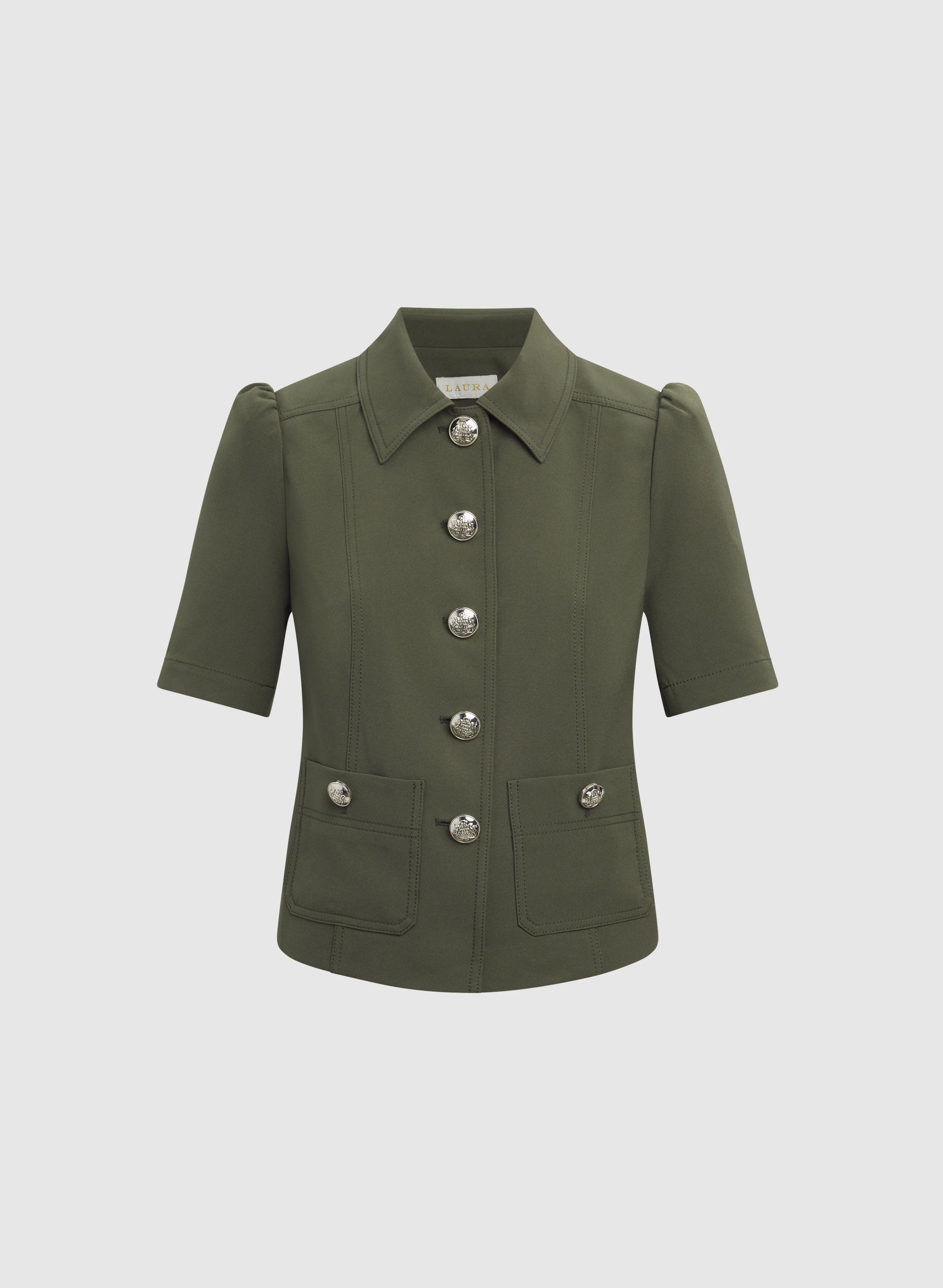 Twill Short Sleeve Jacket - Image 6